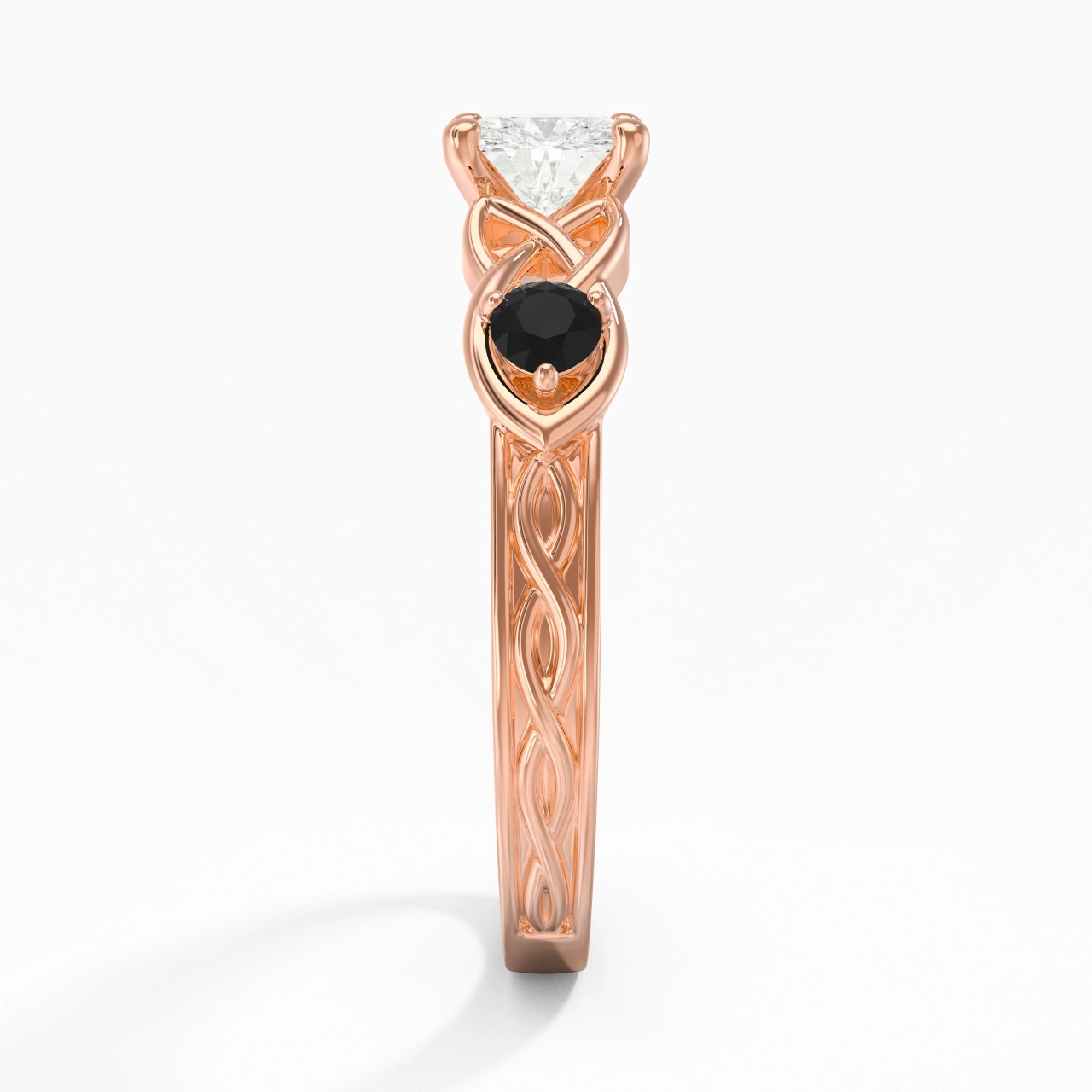 Vintage Unique Cushion 1.00ct Cubic Zirconia Engagement Ring