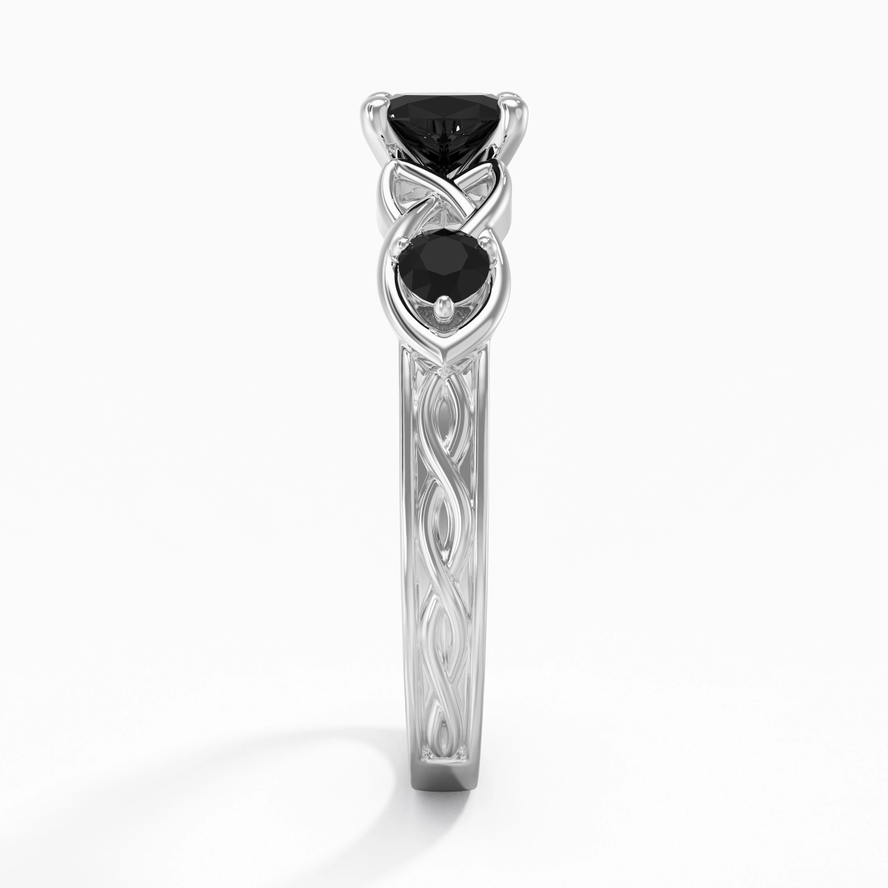 Vintage Unique Cushion 1.00ct Cubic Zirconia Engagement Ring