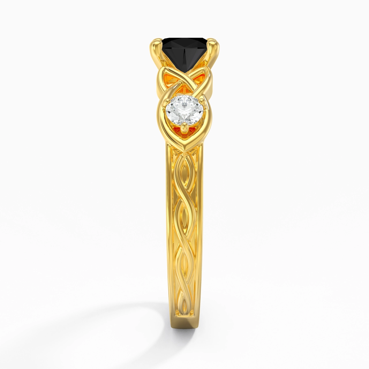 Vintage Unique Cushion 1.00ct Cubic Zirconia Engagement Ring