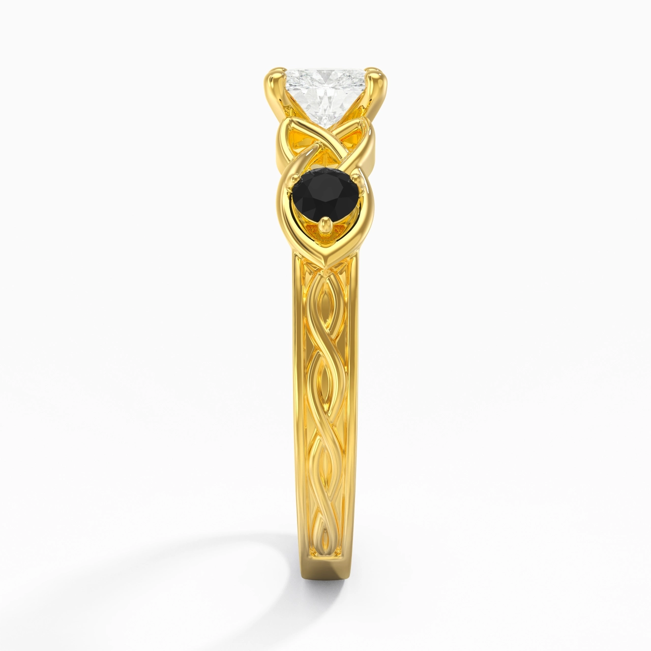 Vintage Unique Cushion 1.00ct Cubic Zirconia Engagement Ring