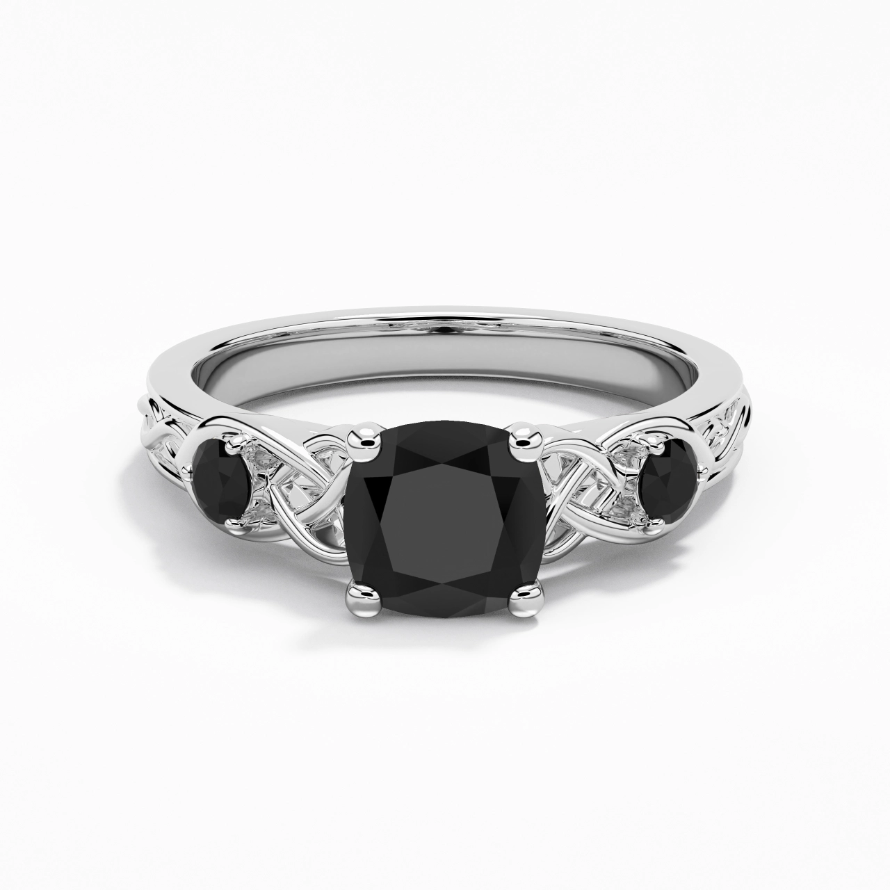 Vintage Unique Cushion 2.00ct Cubic Zirconia Engagement Ring