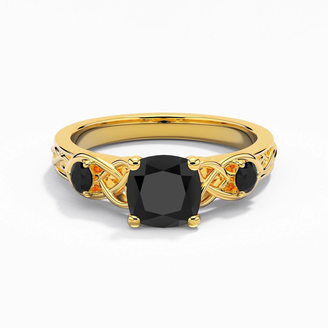 Vintage Unique Cushion 2.00ct Cubic Zirconia Engagement Ring