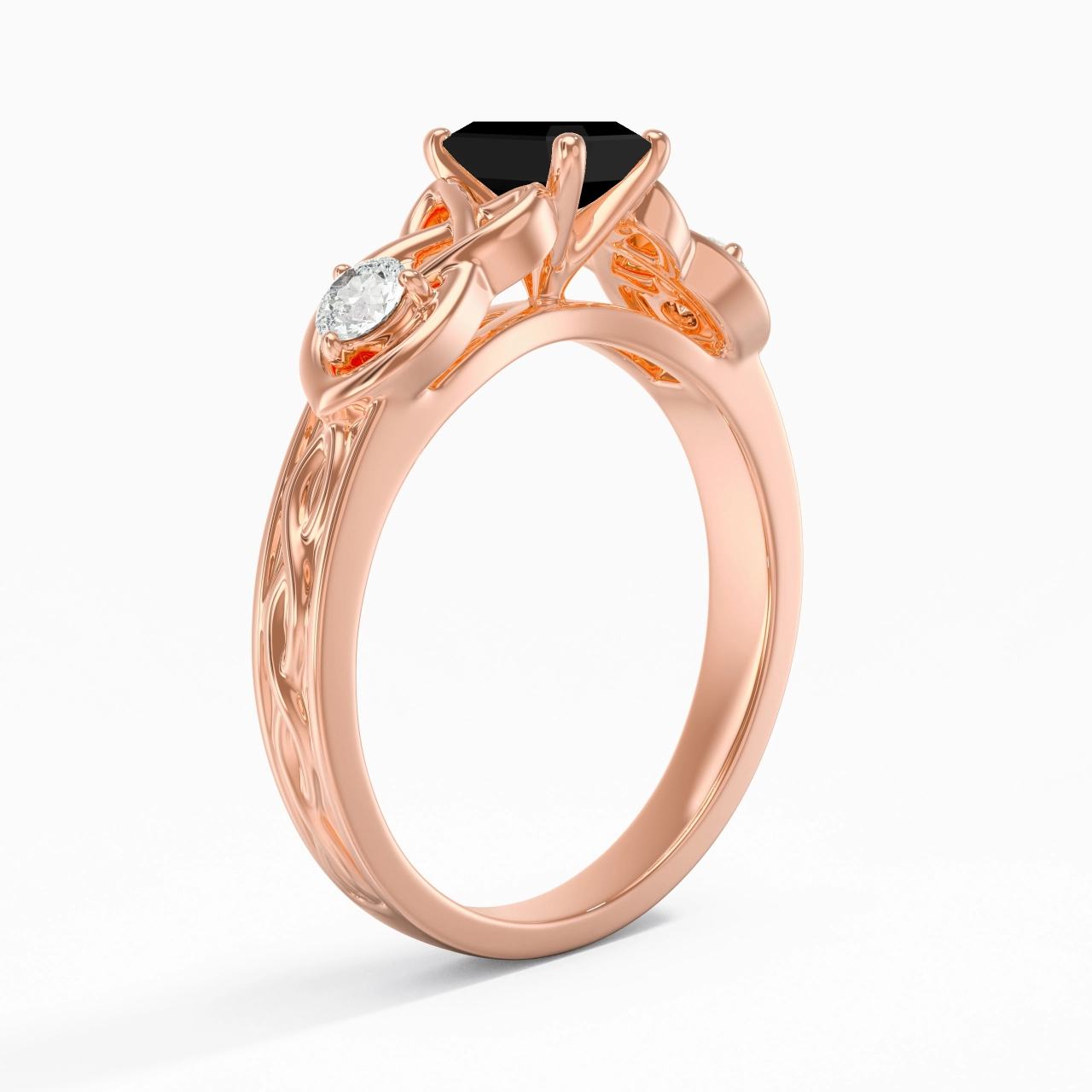 Vintage Unique Emerald 0.80ct Cubic Zirconia Engagement Ring