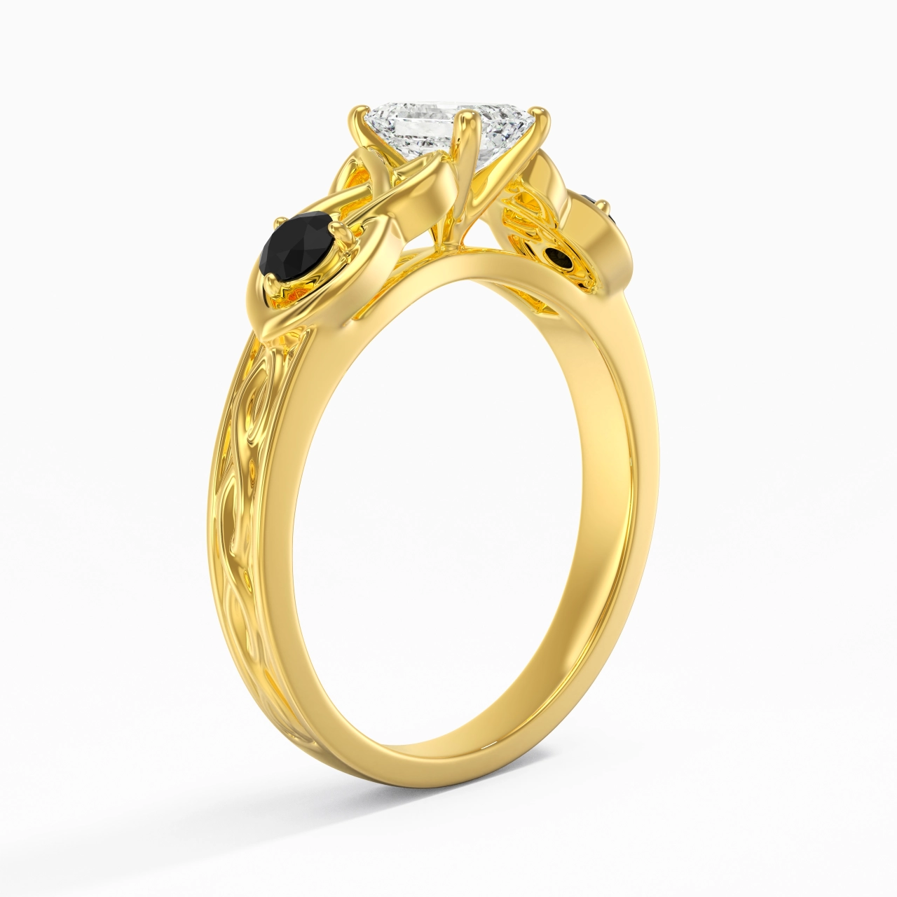 Vintage Unique Emerald 0.80ct Cubic Zirconia Engagement Ring