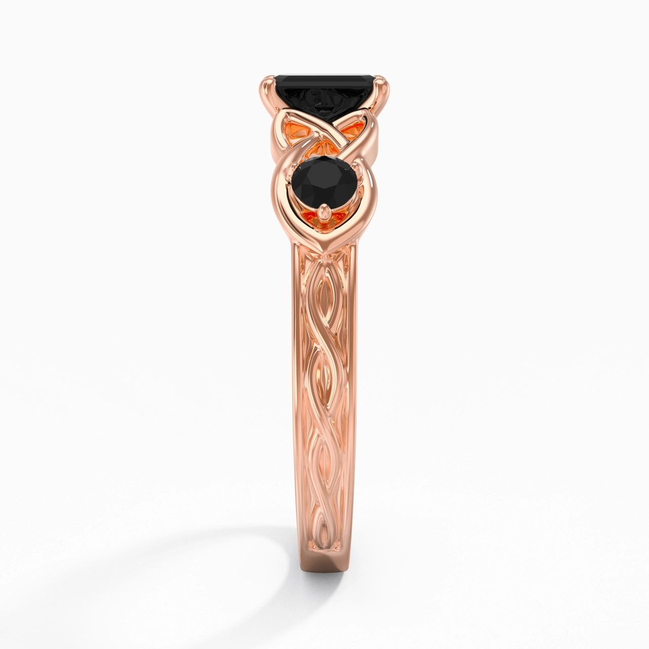 Vintage Unique Emerald 0.80ct Cubic Zirconia Engagement Ring