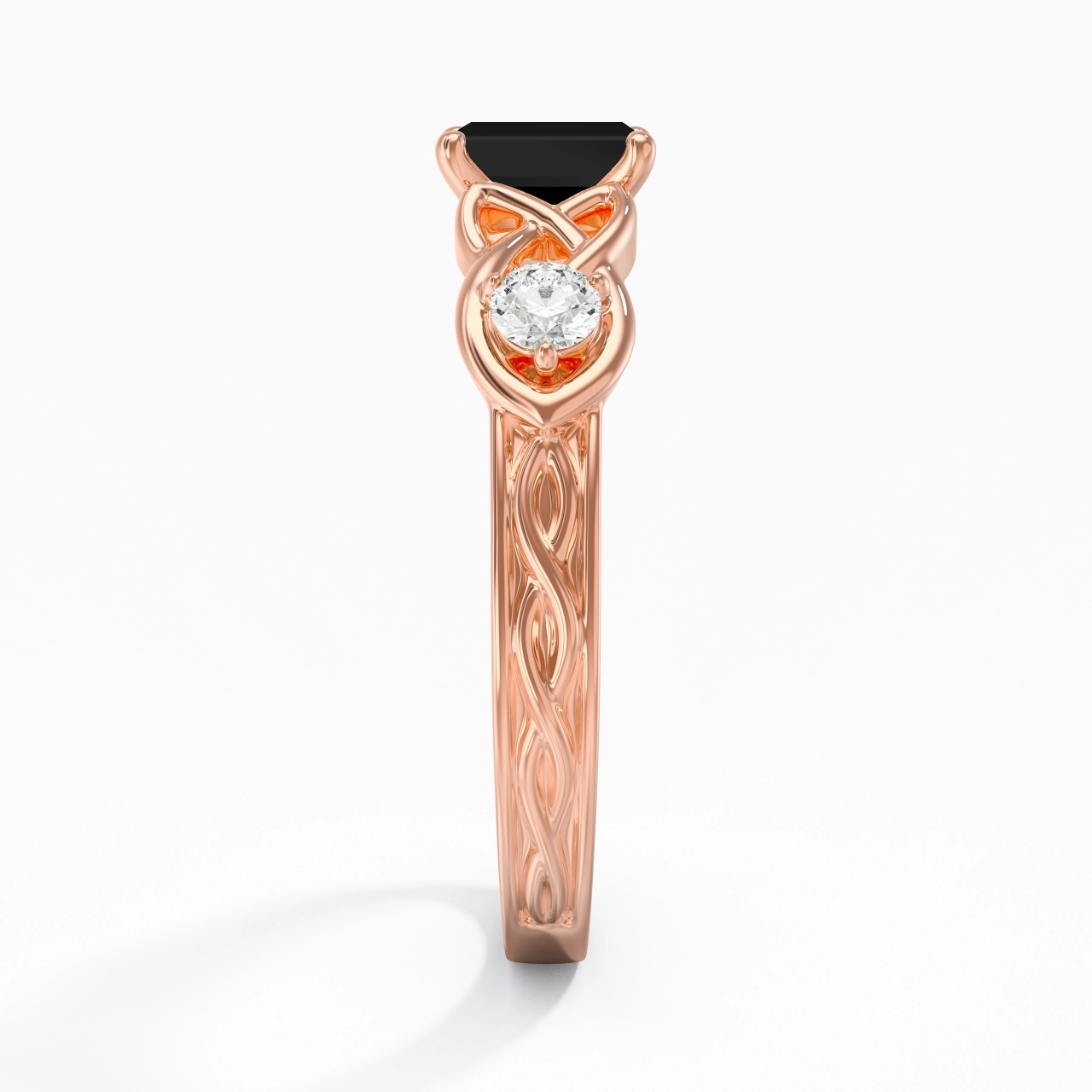 Vintage Unique Emerald 0.80ct Cubic Zirconia Engagement Ring