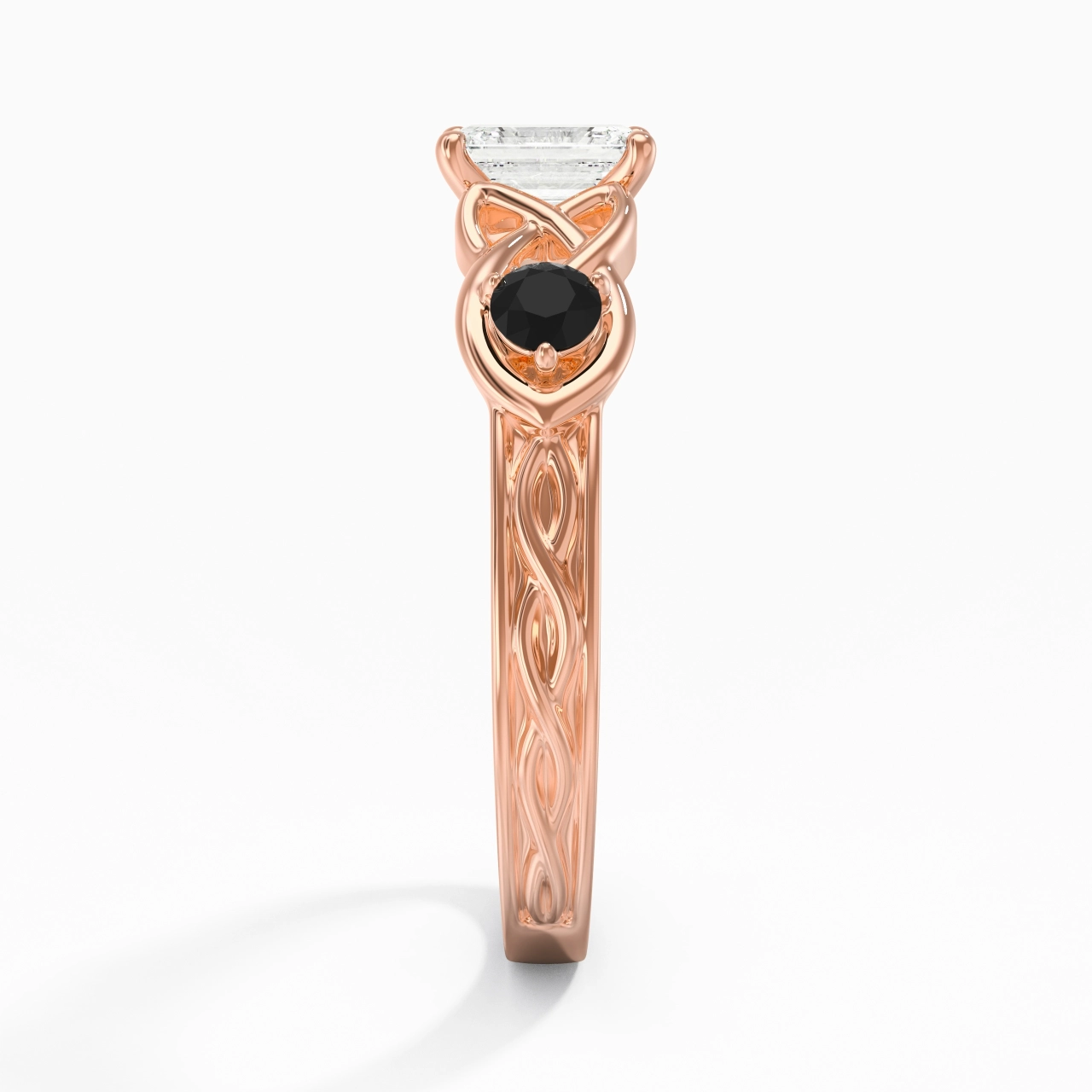 Vintage Unique Emerald 0.80ct Cubic Zirconia Engagement Ring