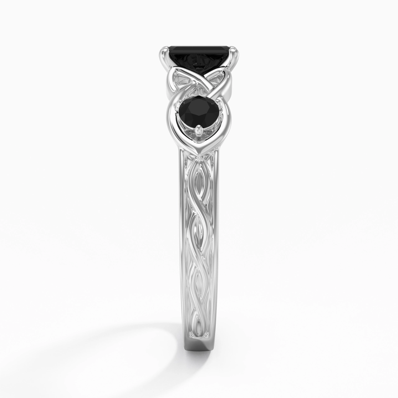 Vintage Unique Emerald 0.80ct Cubic Zirconia Engagement Ring