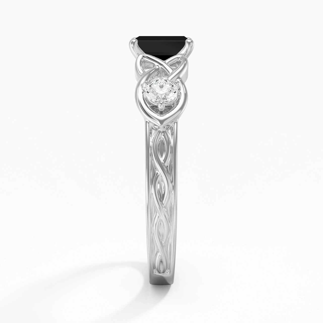 Vintage Unique Emerald 0.80ct Cubic Zirconia Engagement Ring