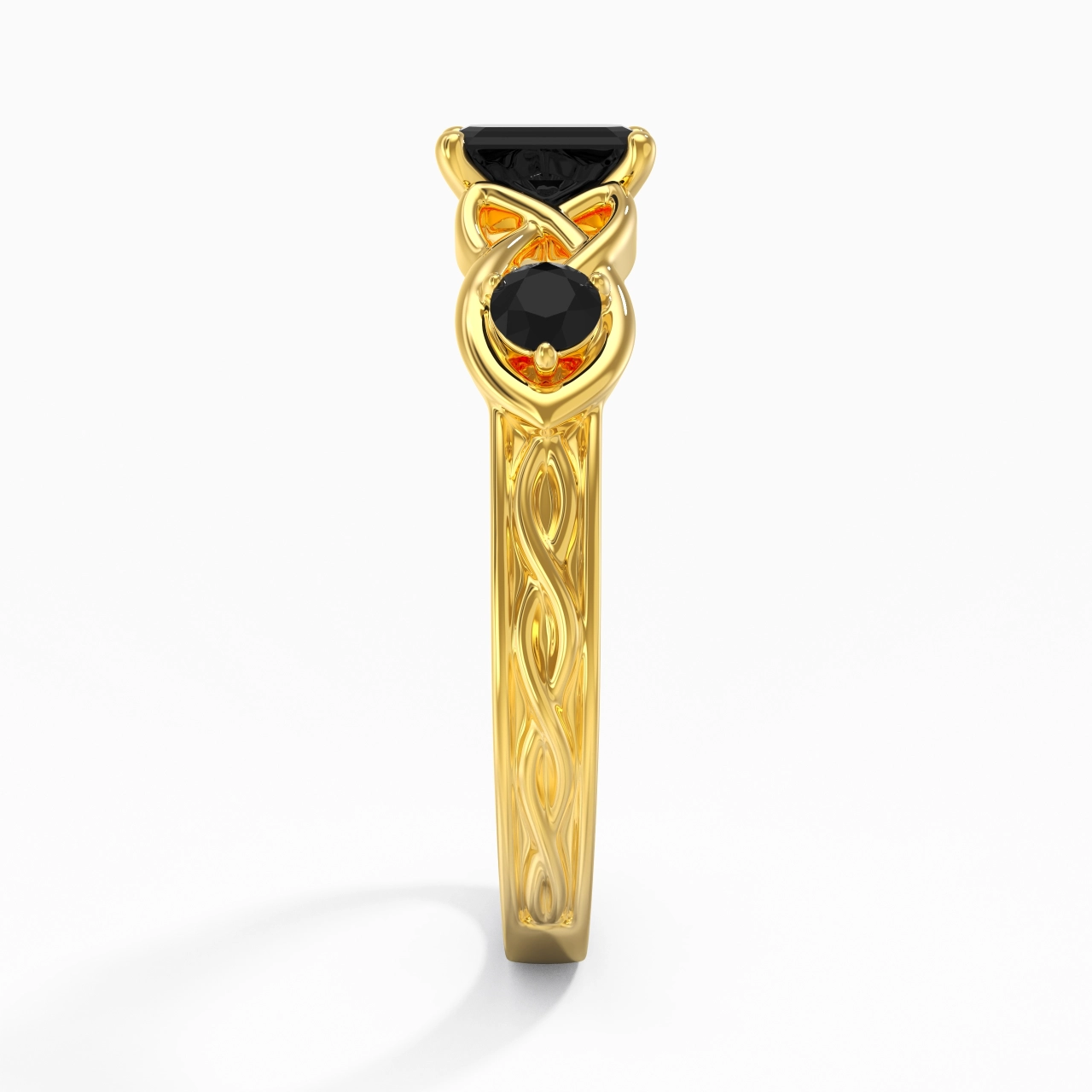 Vintage Unique Emerald 0.80ct Cubic Zirconia Engagement Ring