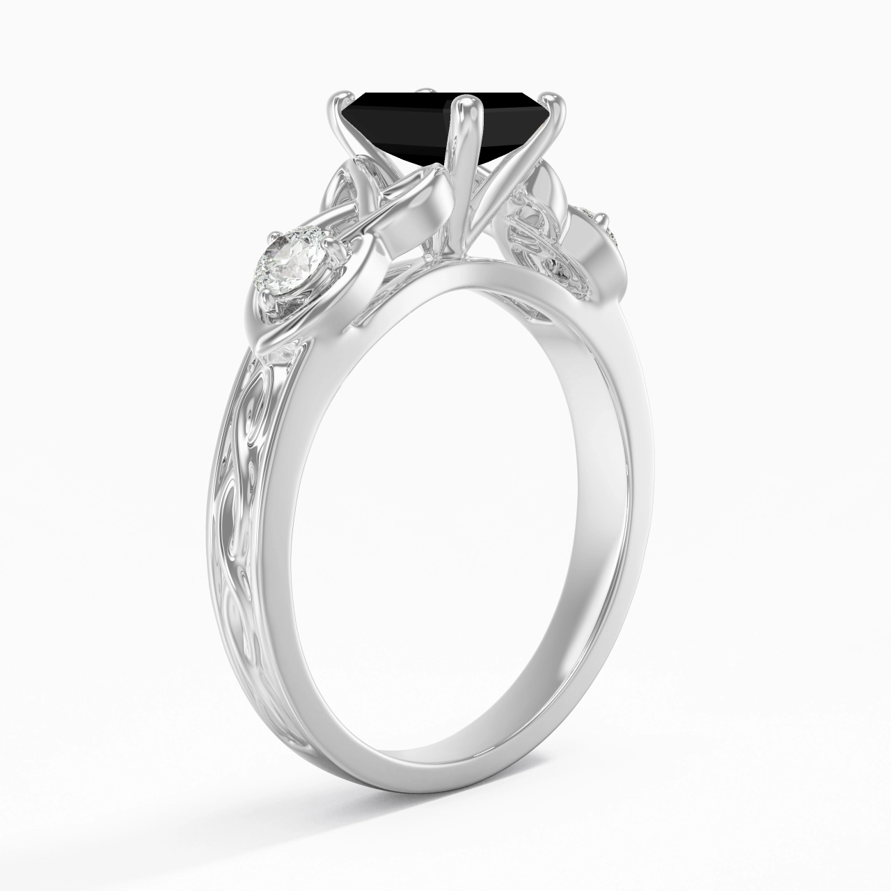 Vintage Unique Emerald 1.00ct Cubic Zirconia Engagement Ring