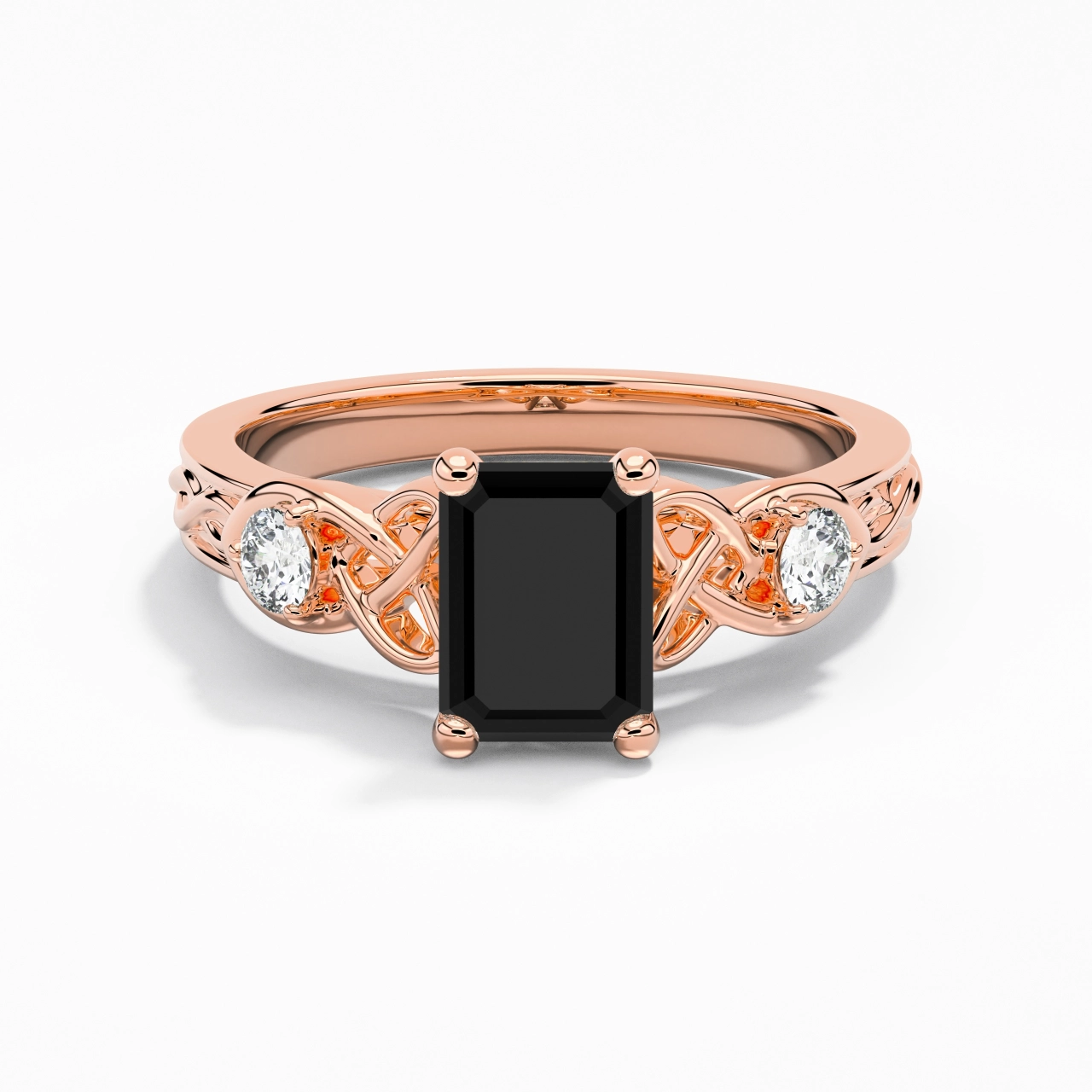 Vintage Unique Emerald 2.00ct Cubic Zirconia Engagement Ring