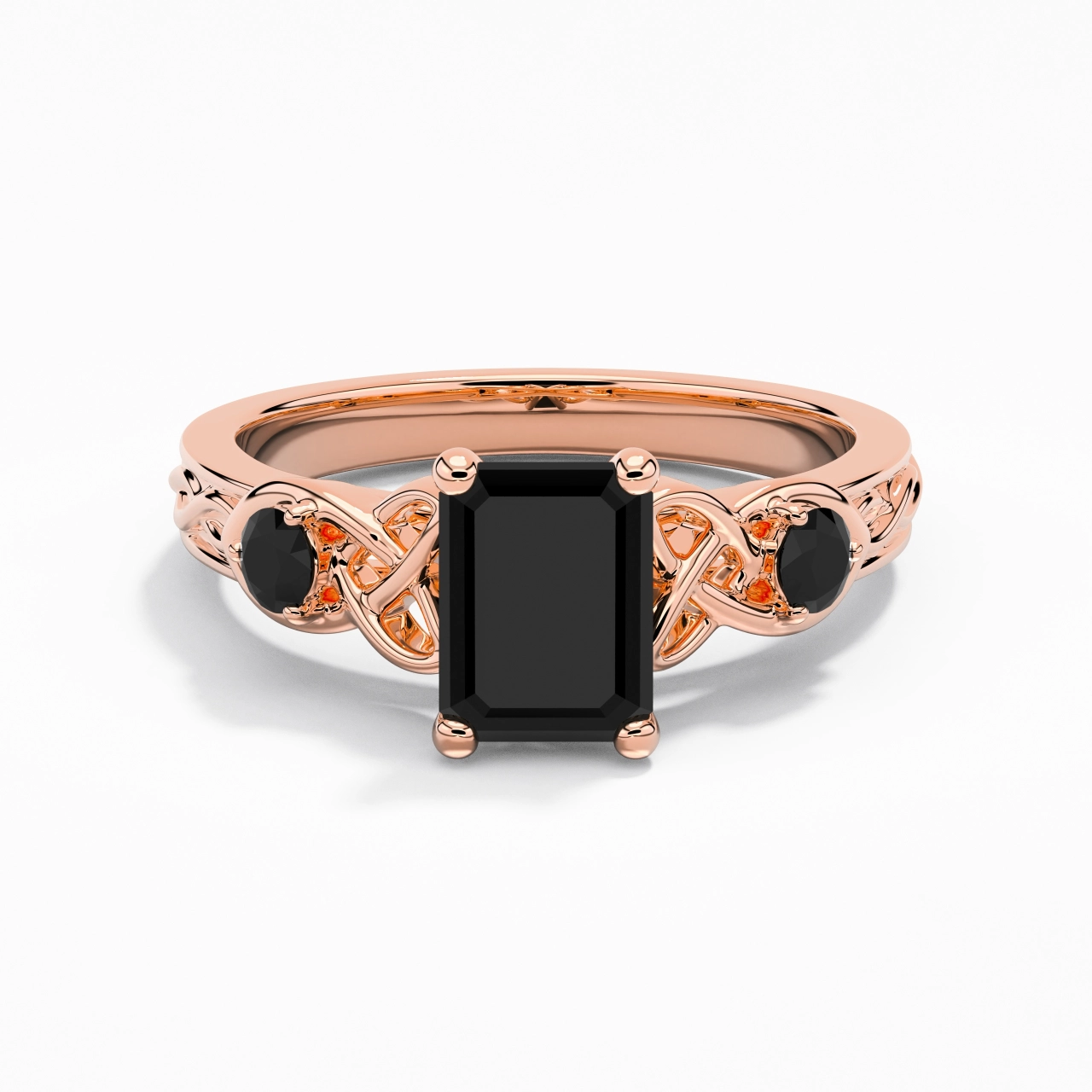 Vintage Unique Emerald 2.00ct Cubic Zirconia Engagement Ring