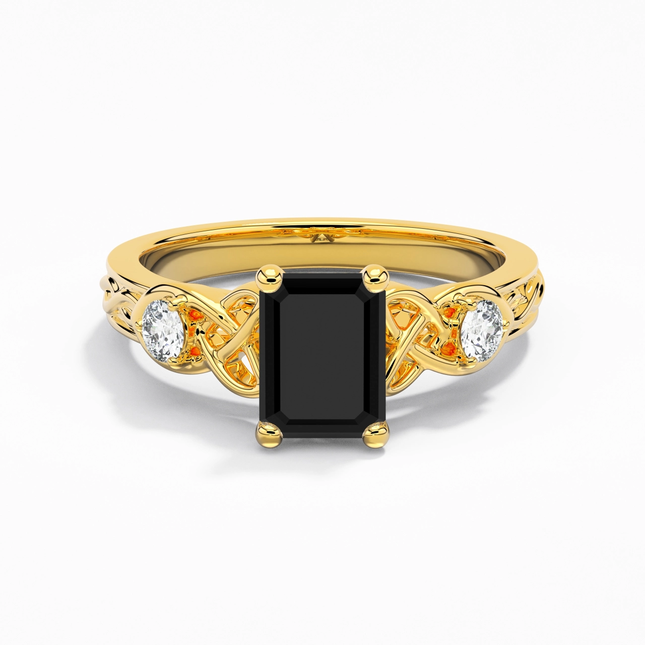 Vintage Unique Emerald 2.00ct Cubic Zirconia Engagement Ring