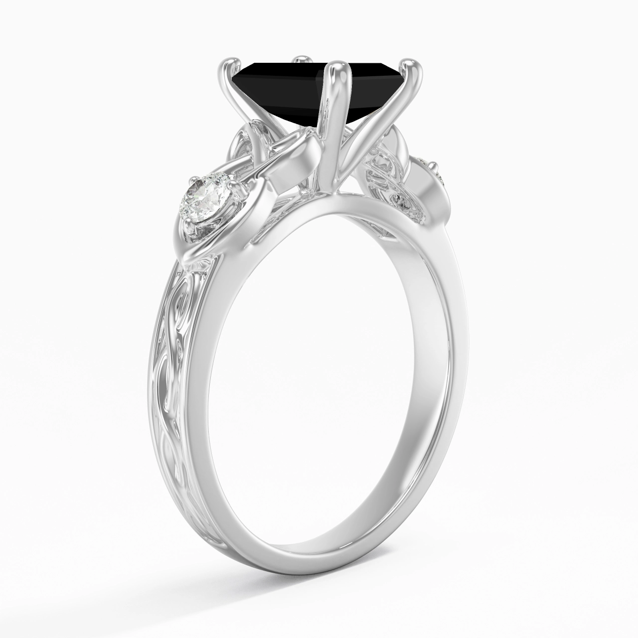 Vintage Unique Emerald 2.00ct Cubic Zirconia Engagement Ring