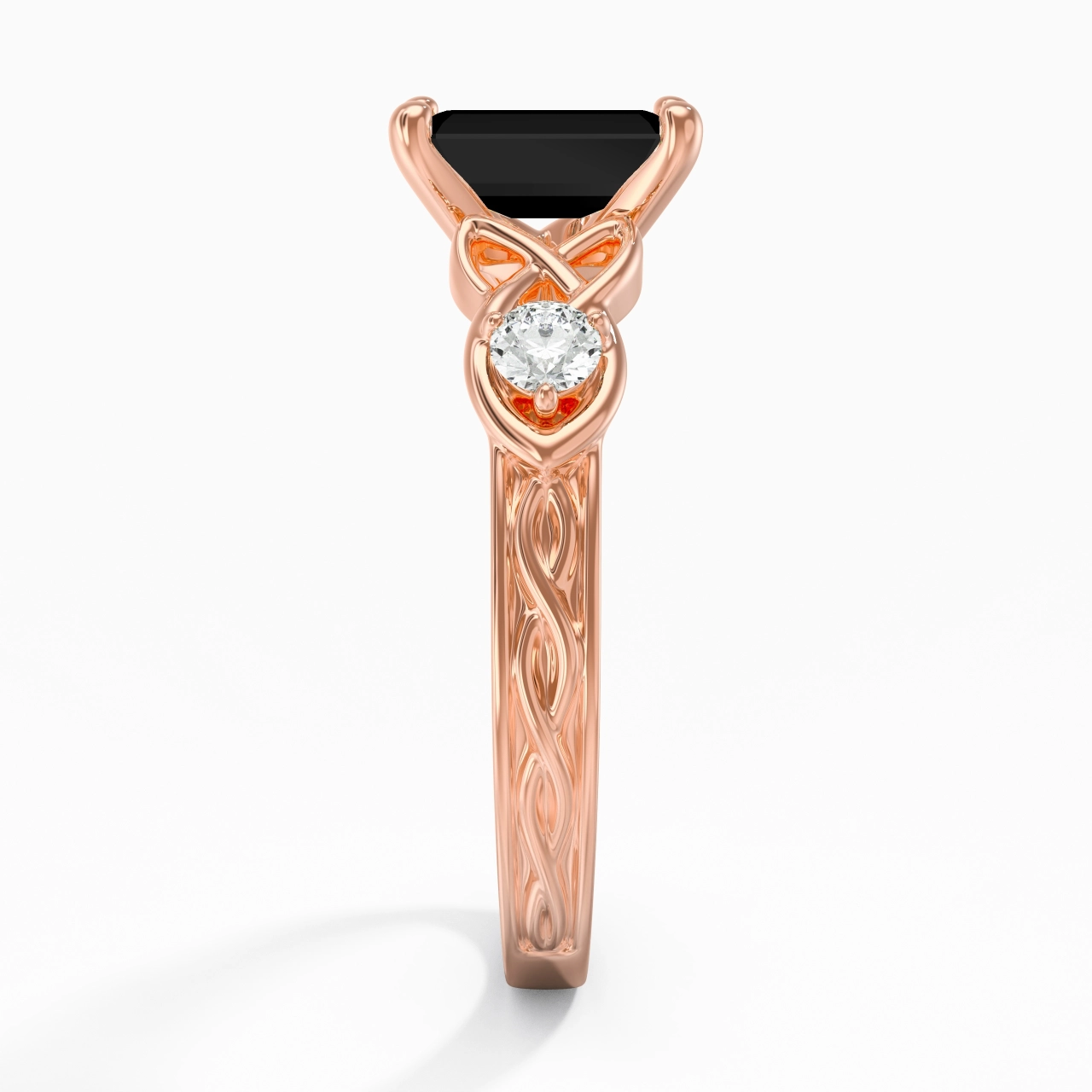 Vintage Unique Emerald 2.00ct Cubic Zirconia Engagement Ring