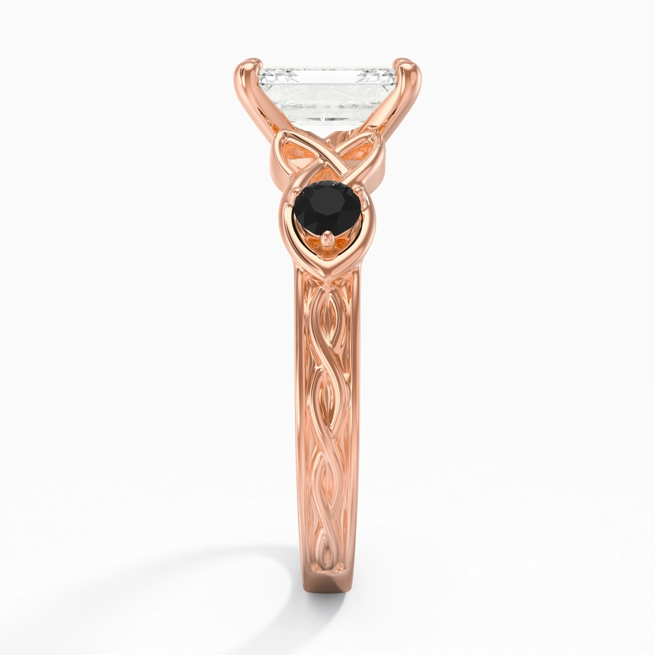 Vintage Unique Emerald 2.00ct Cubic Zirconia Engagement Ring