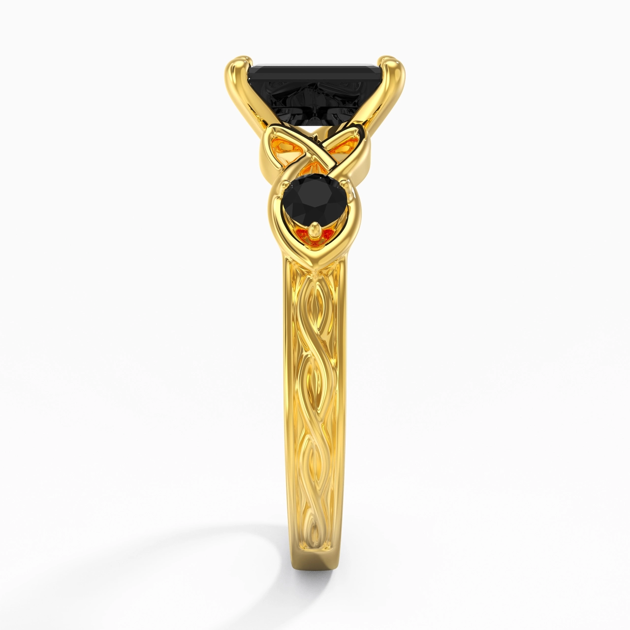 Vintage Unique Emerald 2.00ct Cubic Zirconia Engagement Ring