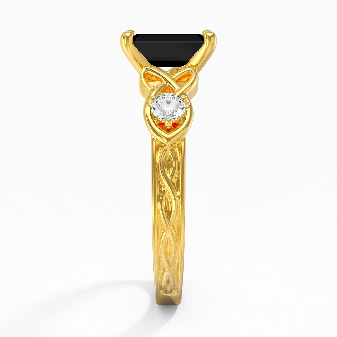 Vintage Unique Emerald 2.00ct Cubic Zirconia Engagement Ring