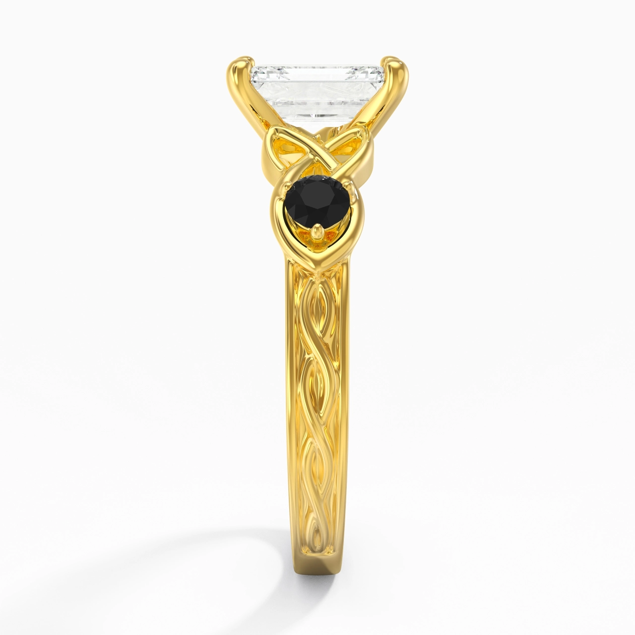 Vintage Unique Emerald 2.00ct Cubic Zirconia Engagement Ring