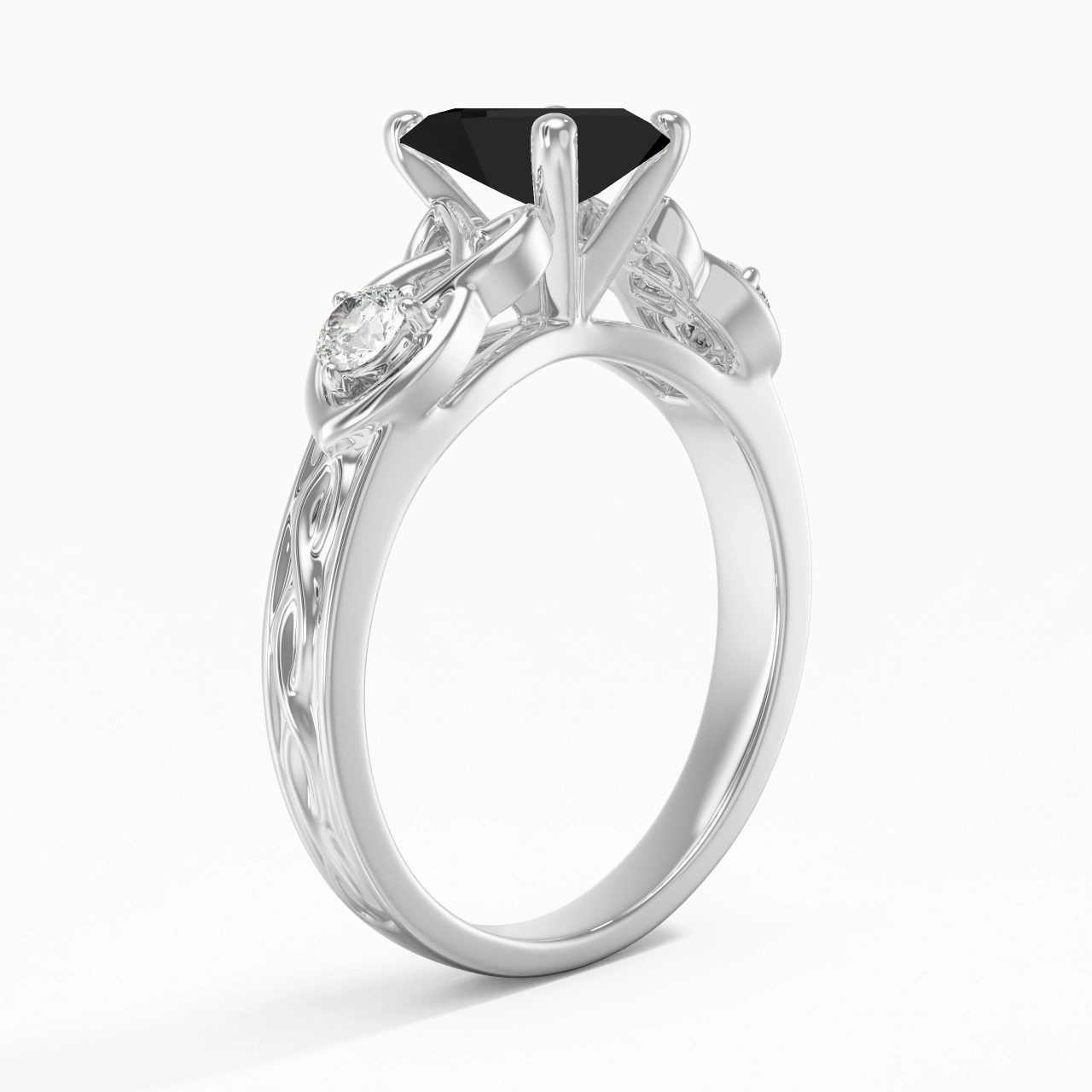 Vintage Unique Heart 2.00ct Cubic Zirconia Engagement Ring