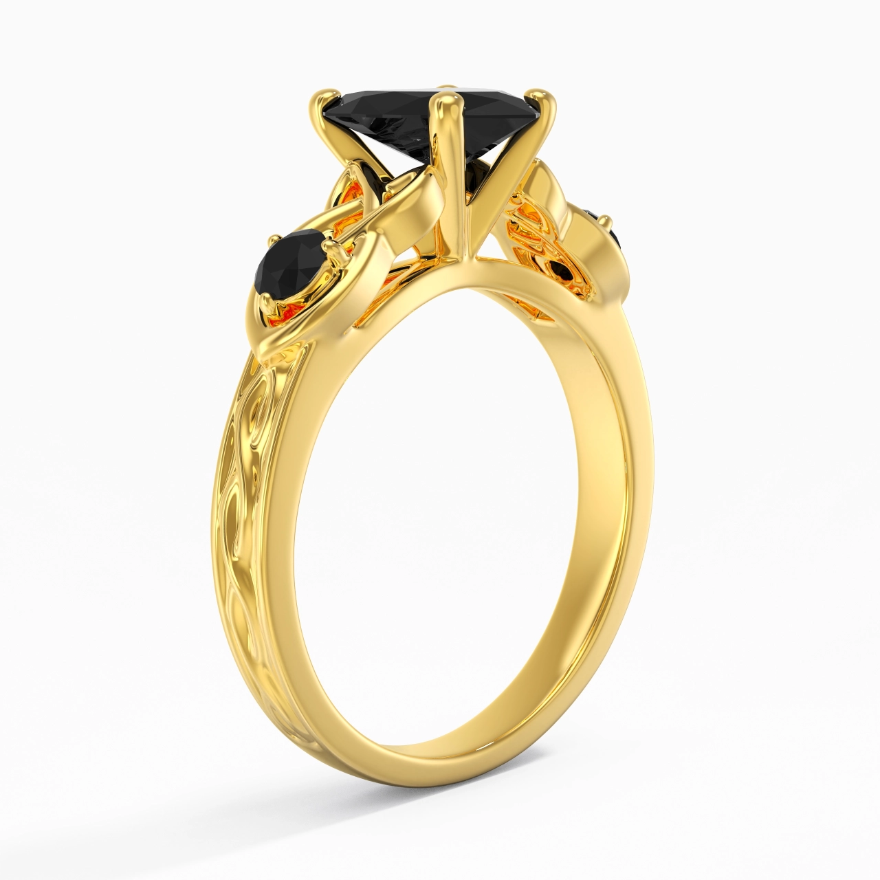 Vintage Unique Heart 2.00ct Cubic Zirconia Engagement Ring