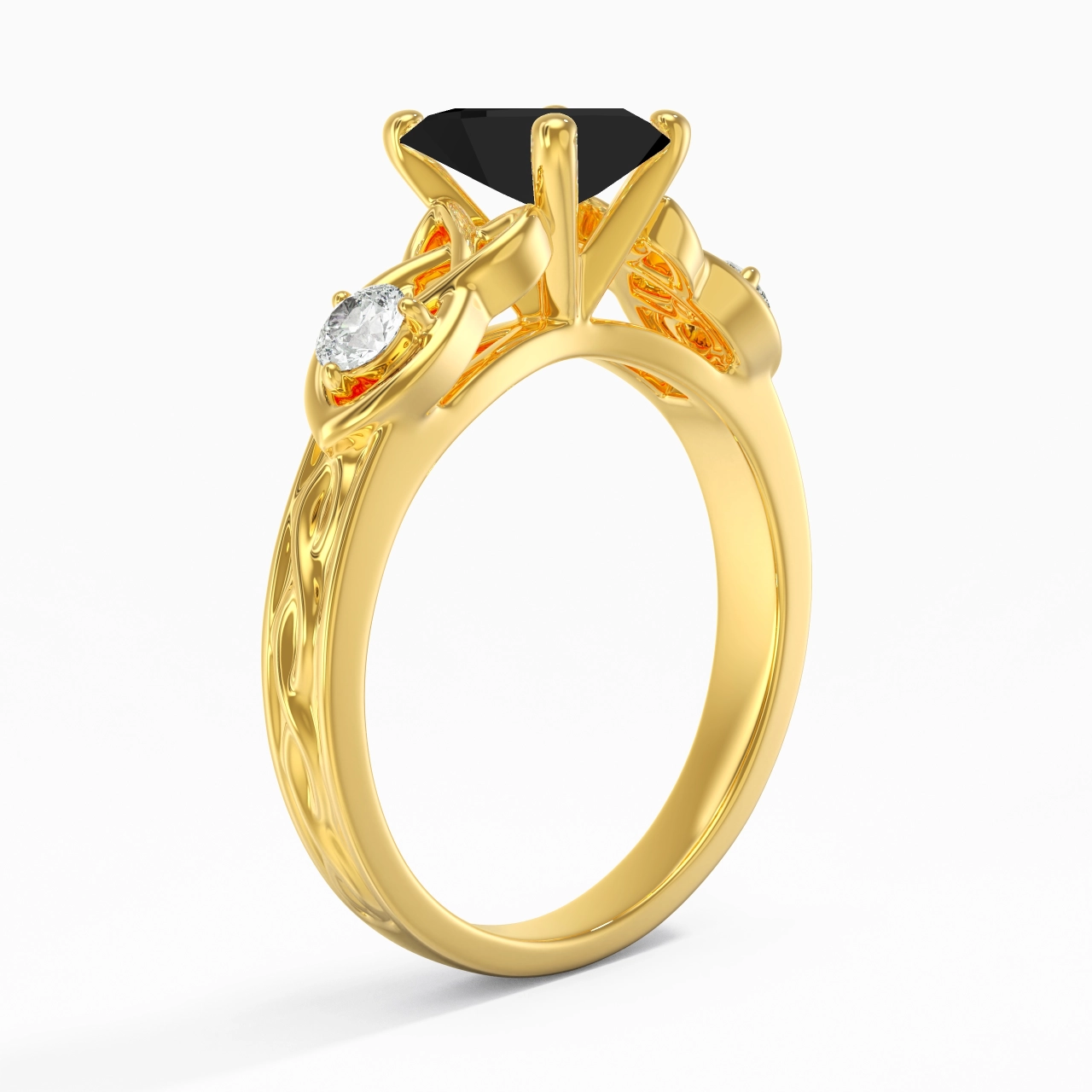 Vintage Unique Heart 2.00ct Cubic Zirconia Engagement Ring