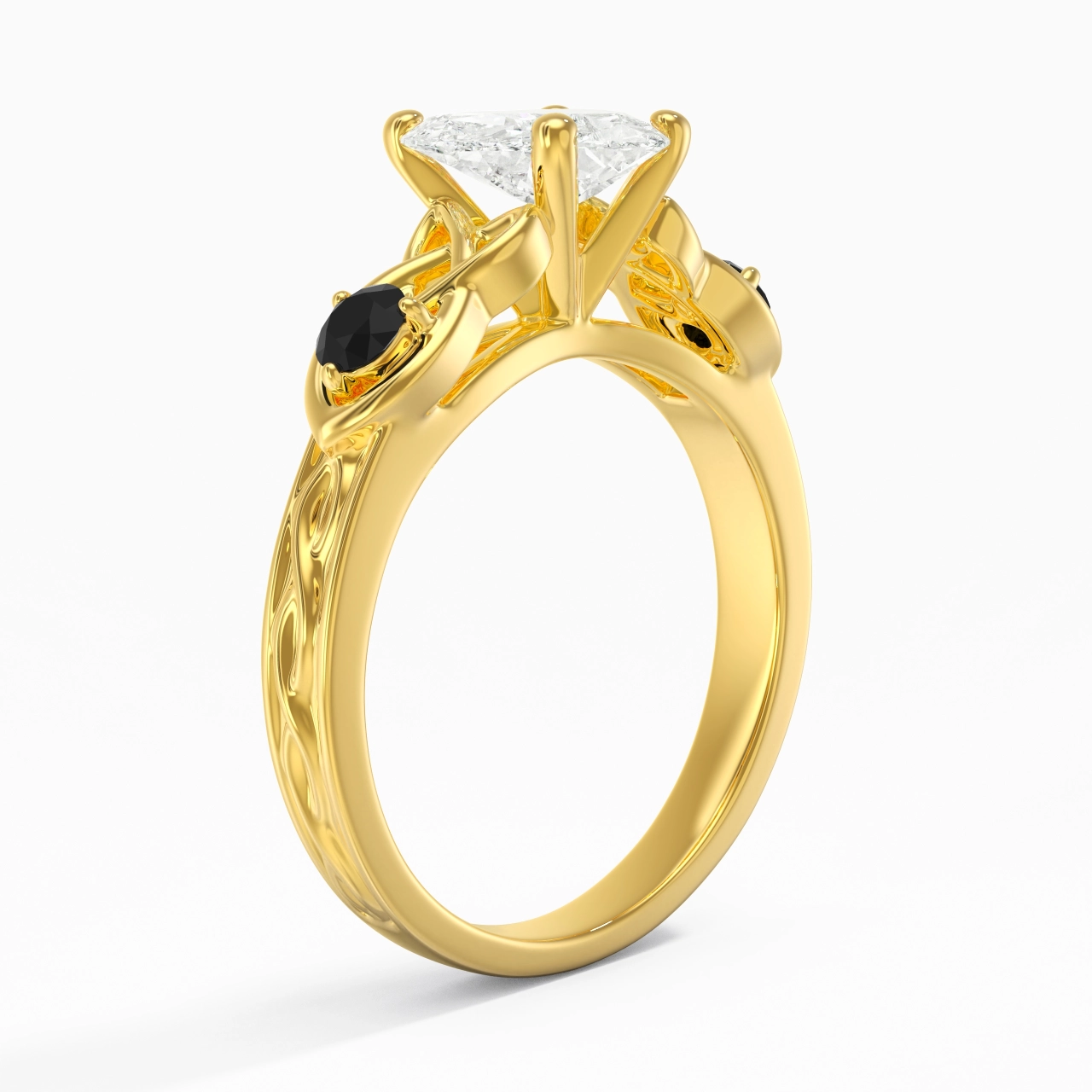 Vintage Unique Heart 2.00ct Cubic Zirconia Engagement Ring