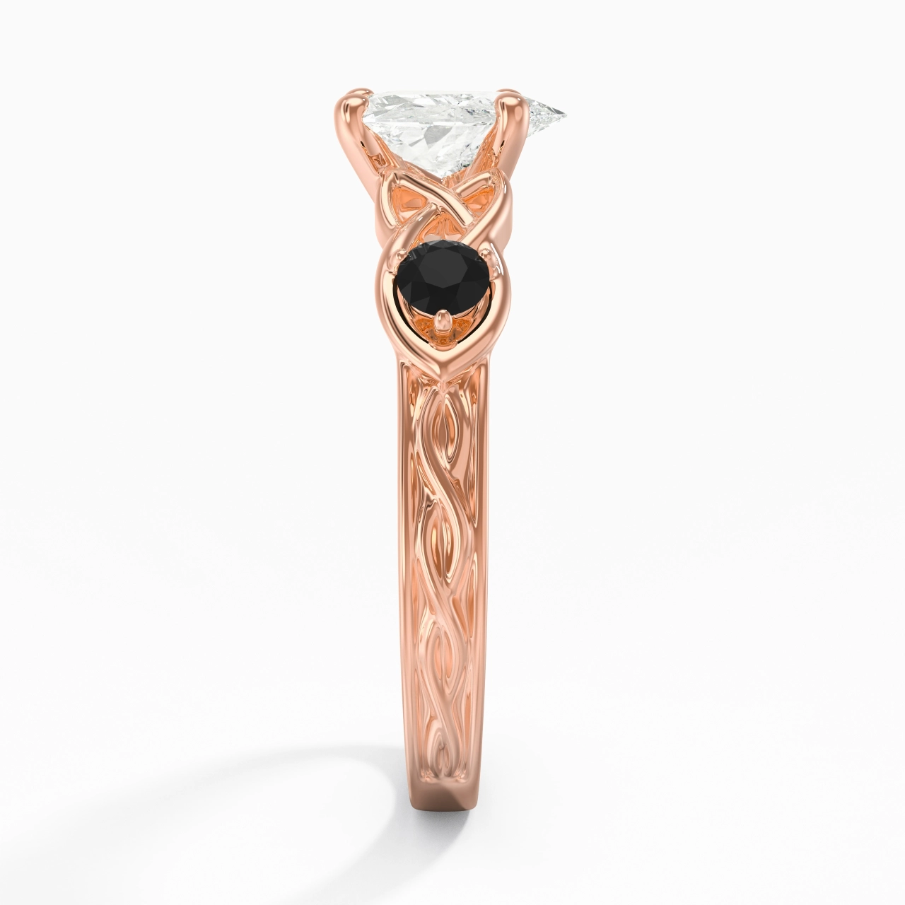 Vintage Unique Heart 2.00ct Cubic Zirconia Engagement Ring