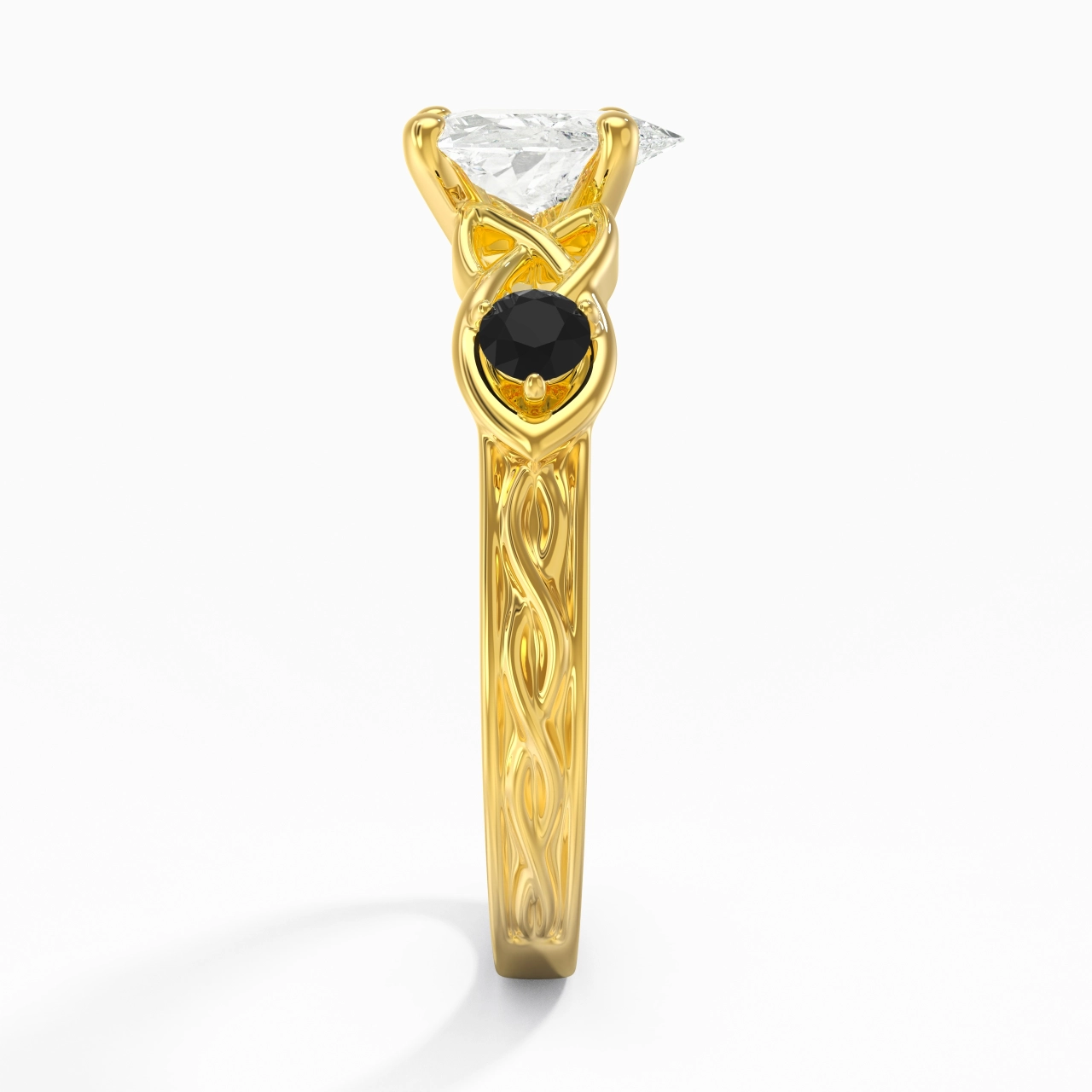 Vintage Unique Heart 2.00ct Cubic Zirconia Engagement Ring