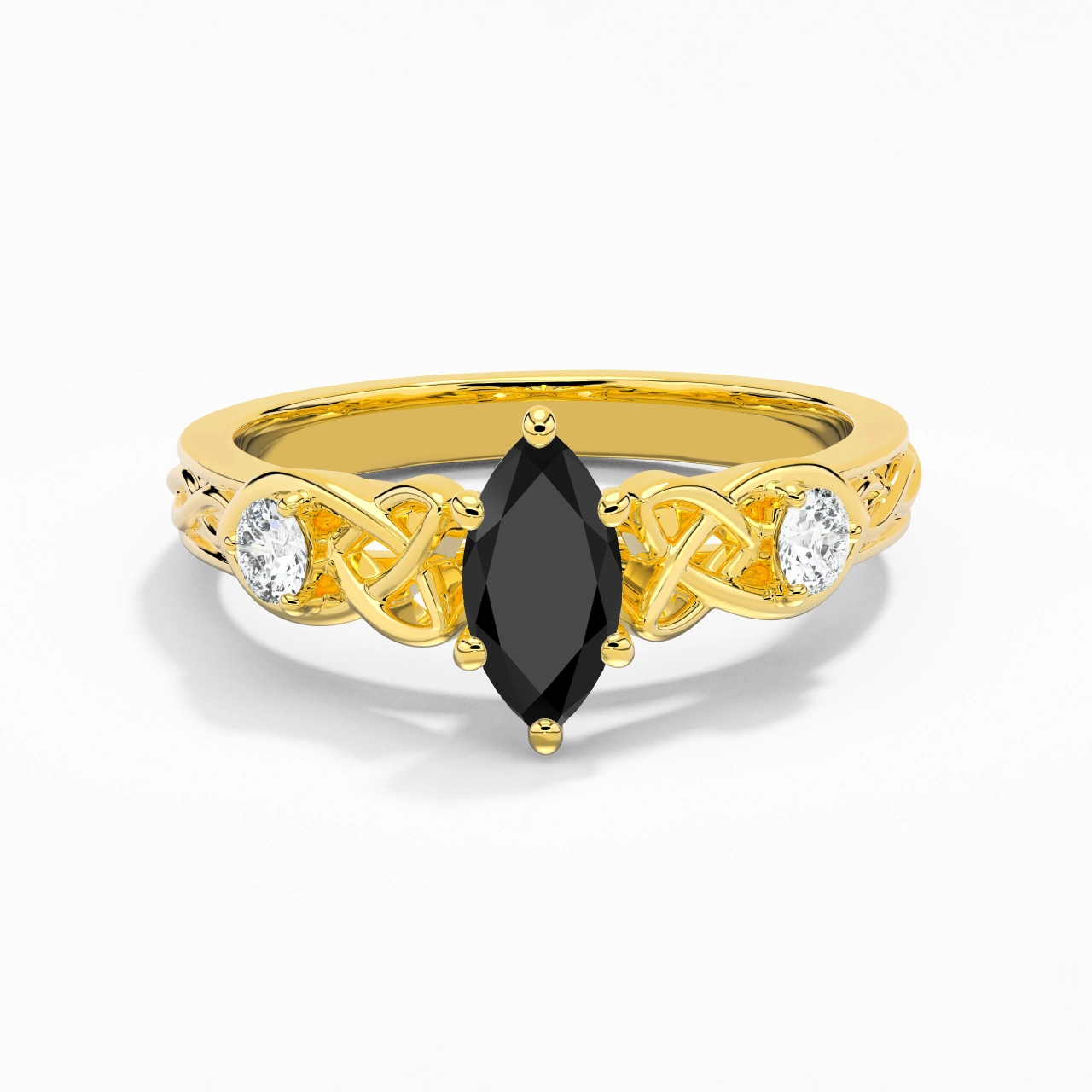 Vintage Unique Marquise 0.80ct Cubic Zirconia Engagement Ring