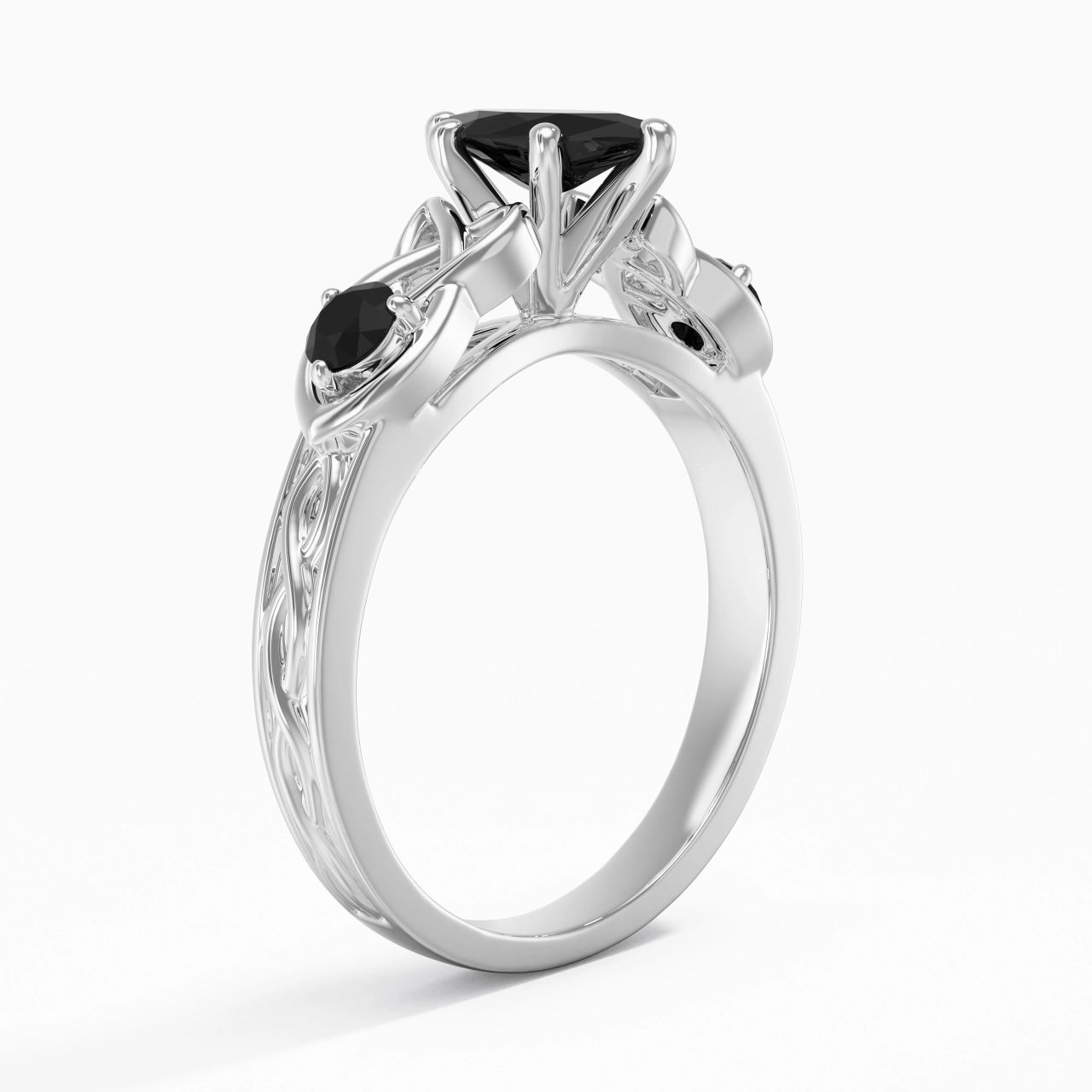 Vintage Unique Marquise 0.80ct Cubic Zirconia Engagement Ring