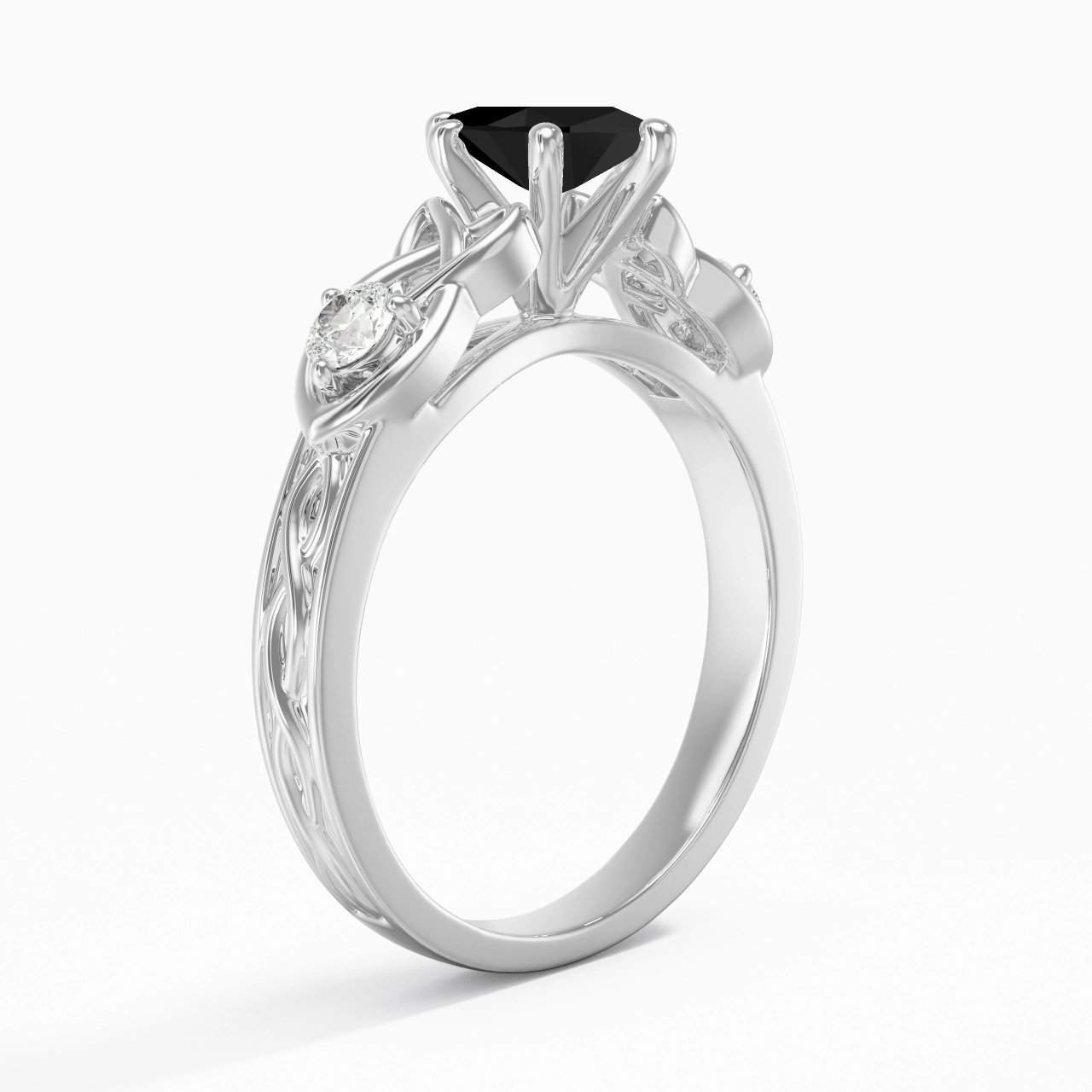 Vintage Unique Marquise 0.80ct Cubic Zirconia Engagement Ring