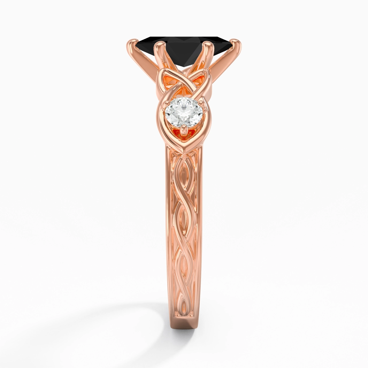 Vintage Unique Marquise 0.80ct Cubic Zirconia Engagement Ring