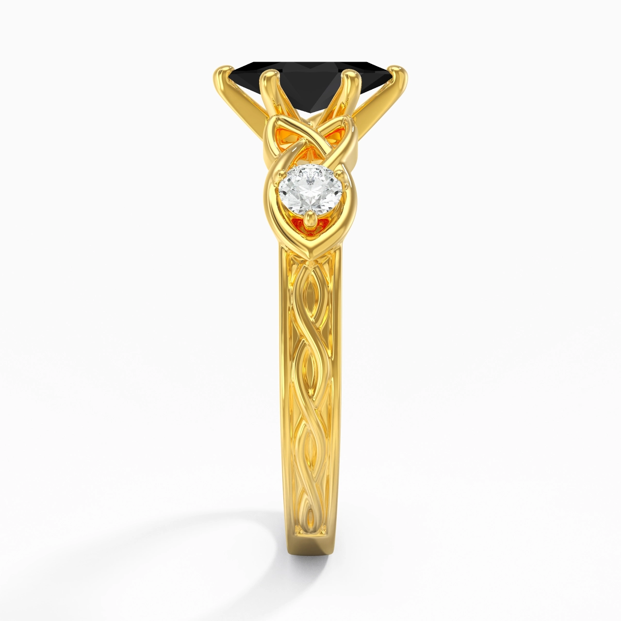 Vintage Unique Marquise 0.80ct Cubic Zirconia Engagement Ring