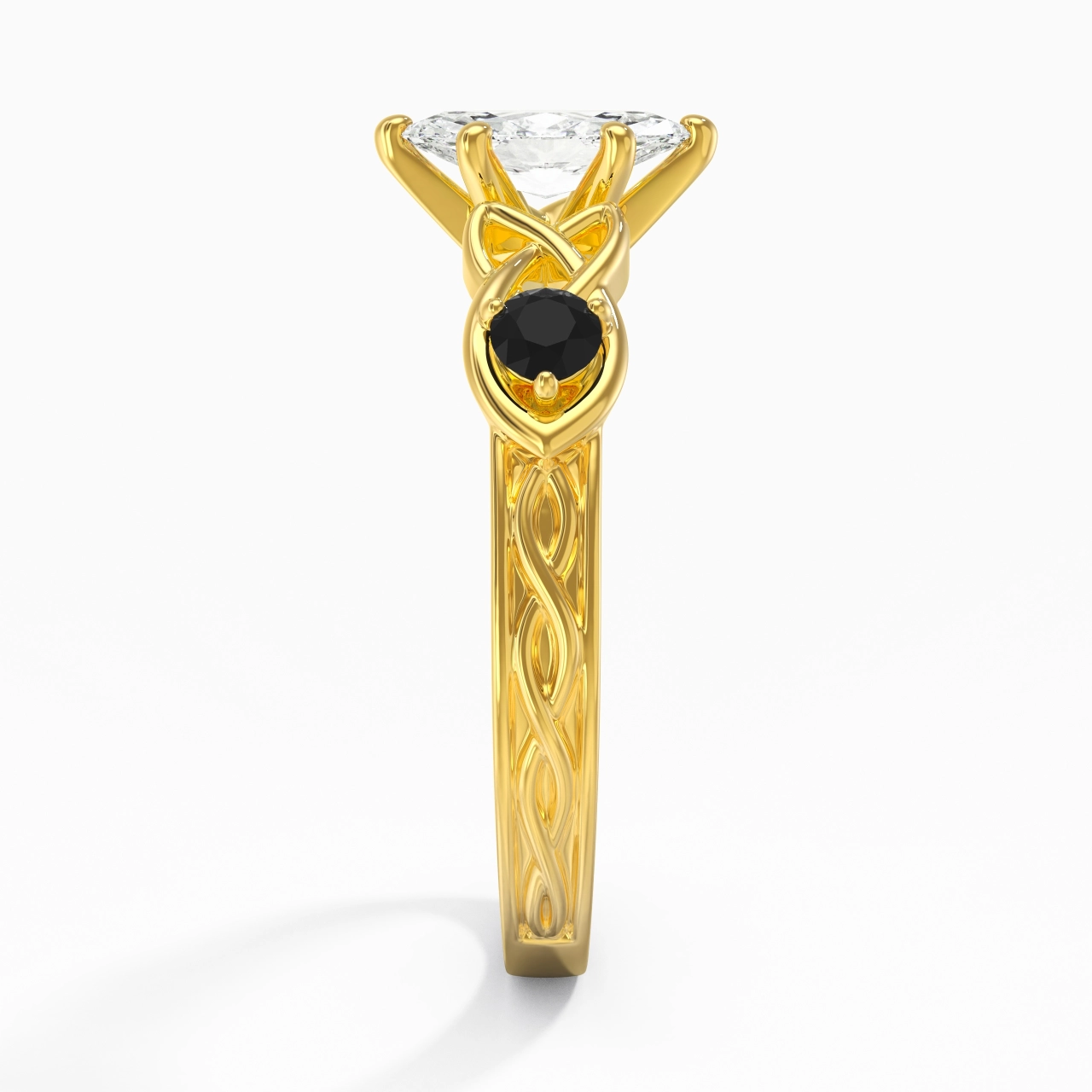 Vintage Unique Marquise 0.80ct Cubic Zirconia Engagement Ring