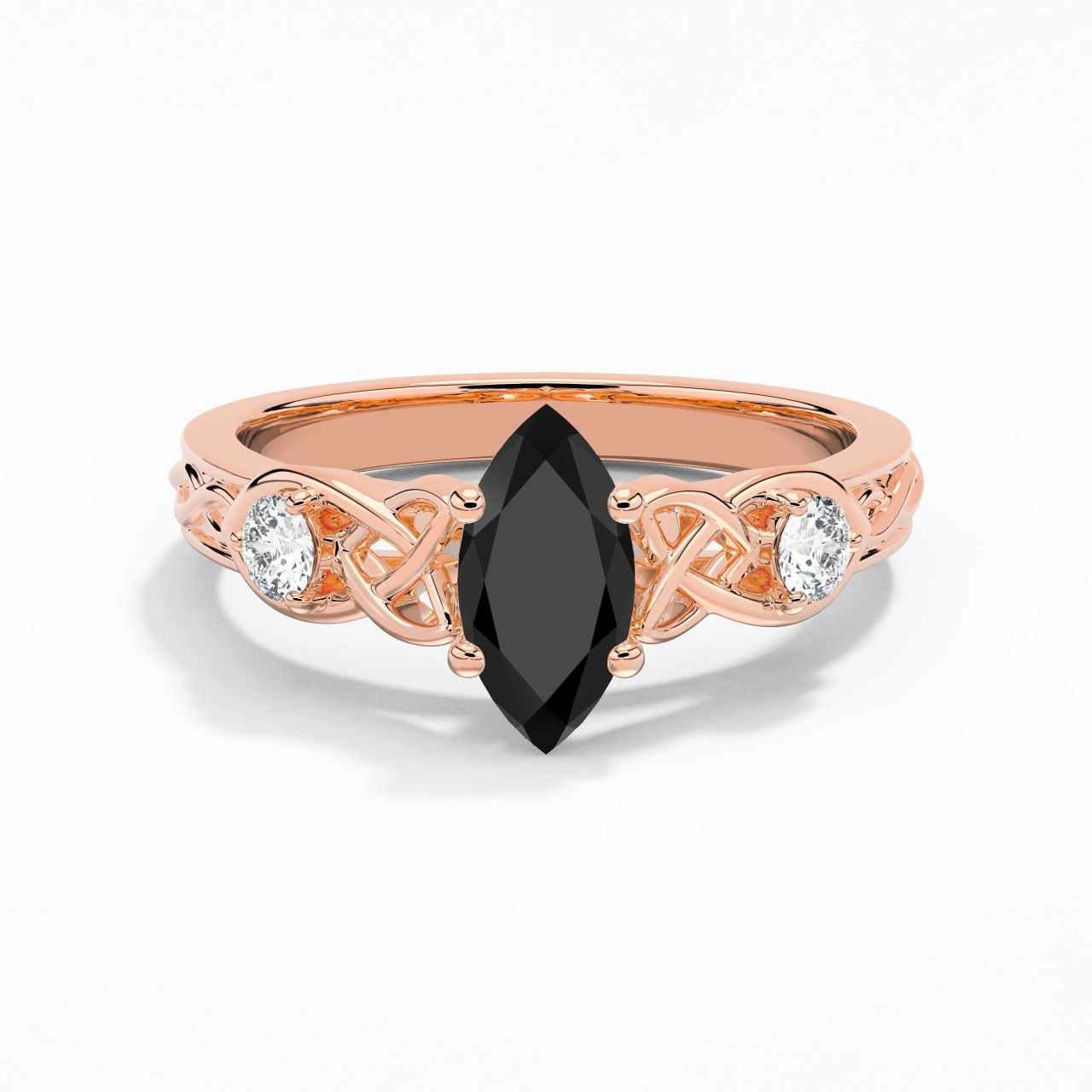 Vintage Unique Marquise 1.00ct Cubic Zirconia Engagement Ring