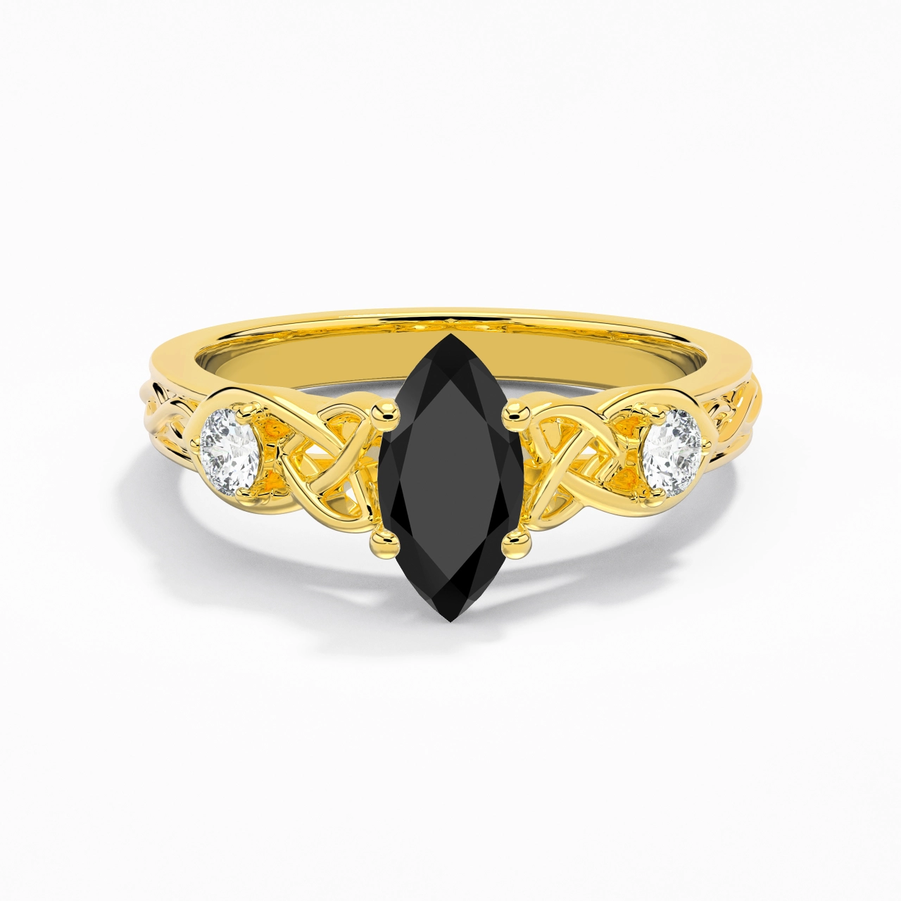 Vintage Unique Marquise 1.00ct Cubic Zirconia Engagement Ring