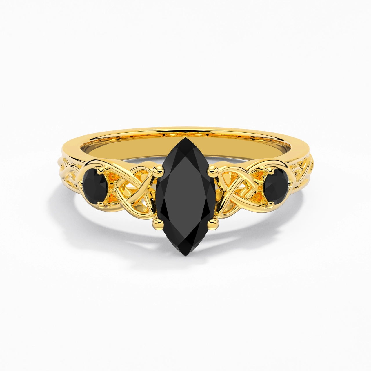 Vintage Unique Marquise 1.00ct Cubic Zirconia Engagement Ring