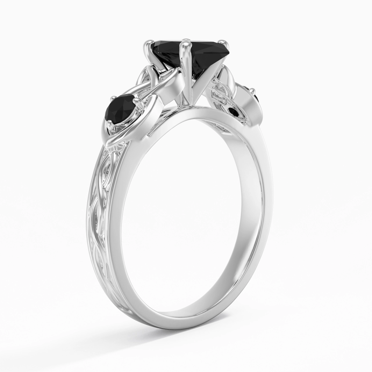 Vintage Unique Marquise 1.00ct Cubic Zirconia Engagement Ring