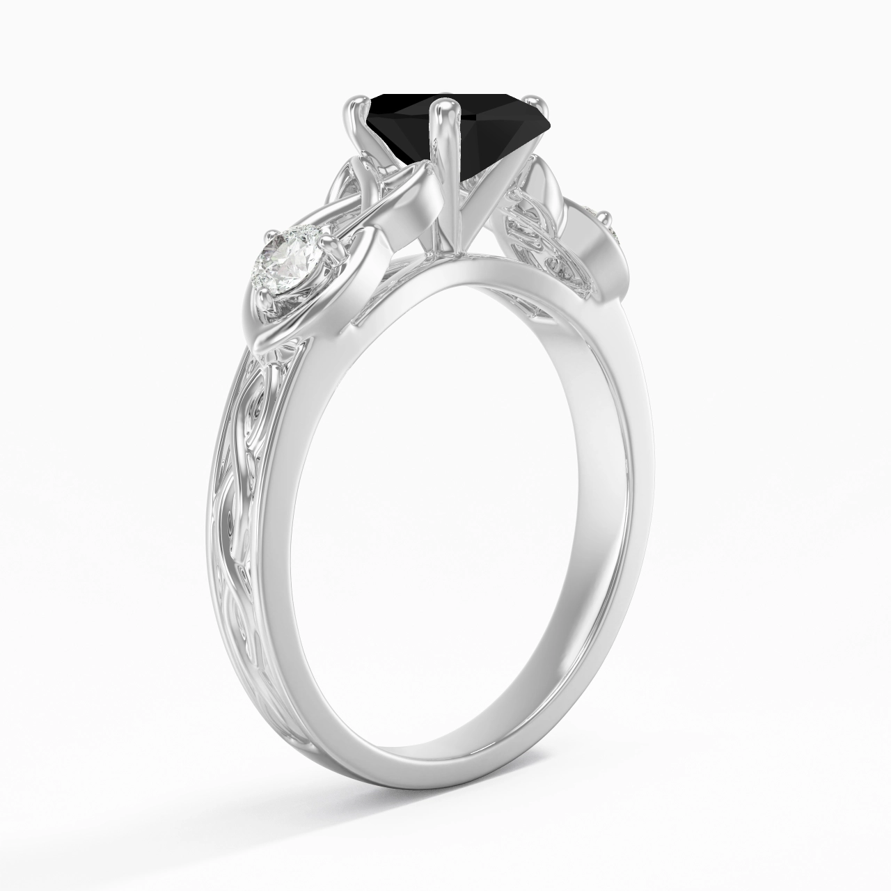 Vintage Unique Marquise 1.00ct Cubic Zirconia Engagement Ring