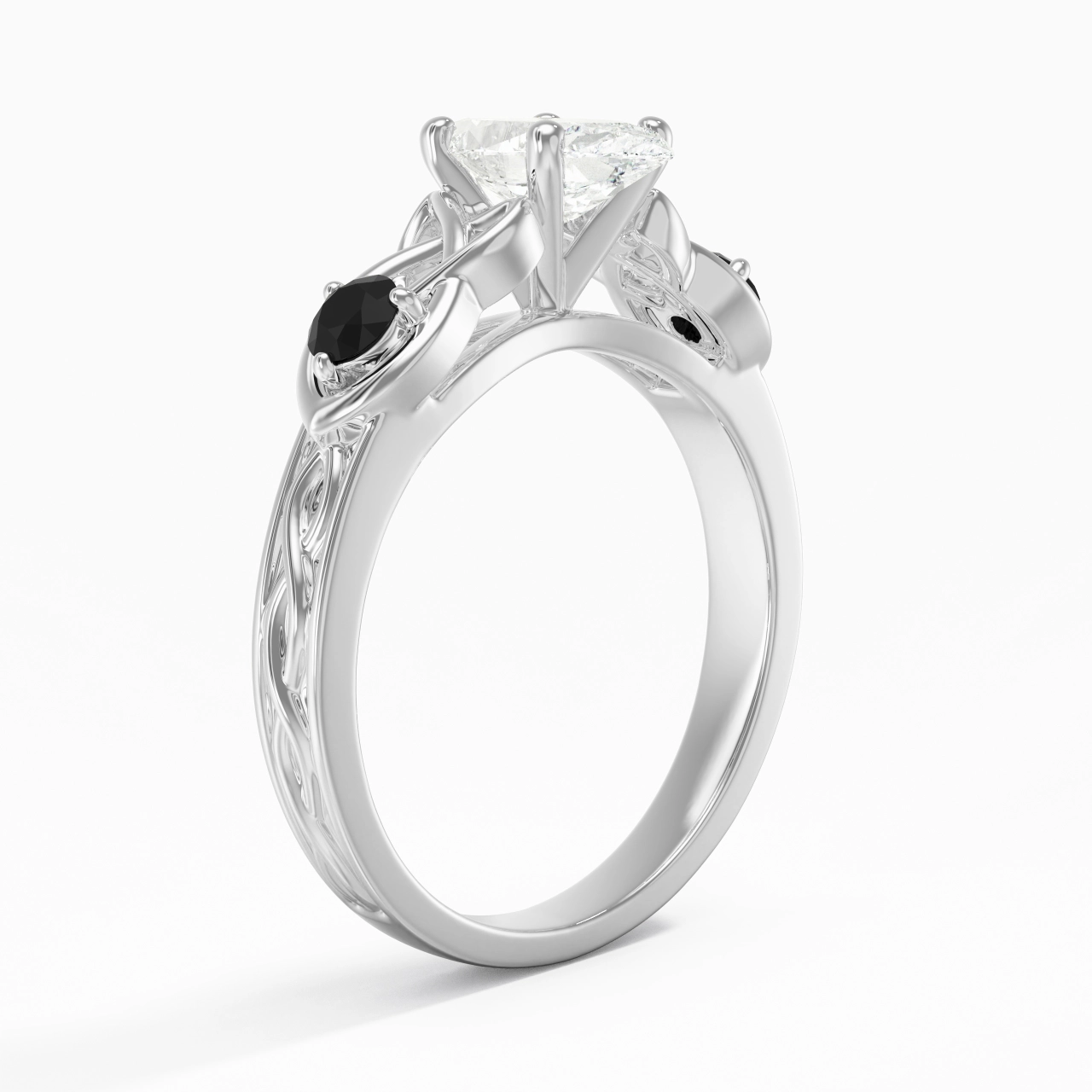 Vintage Unique Marquise 1.00ct Cubic Zirconia Engagement Ring