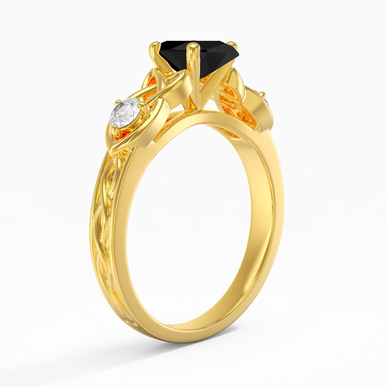 Vintage Unique Marquise 1.00ct Cubic Zirconia Engagement Ring