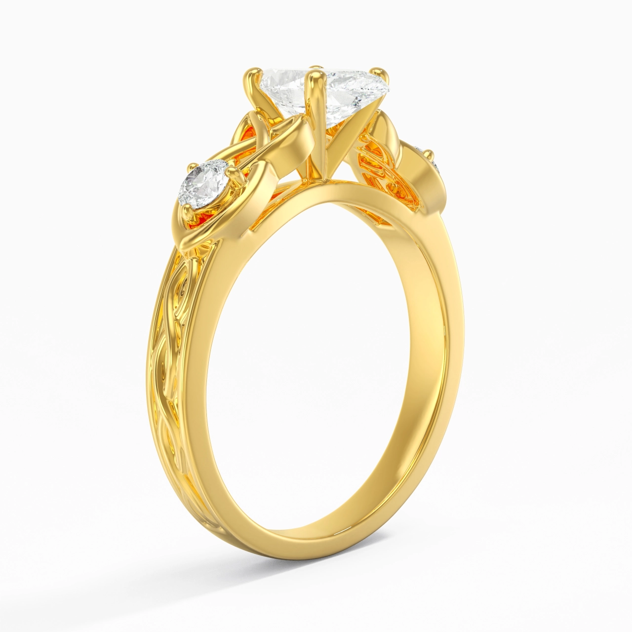 Vintage Unique Marquise 1.00ct Cubic Zirconia Engagement Ring