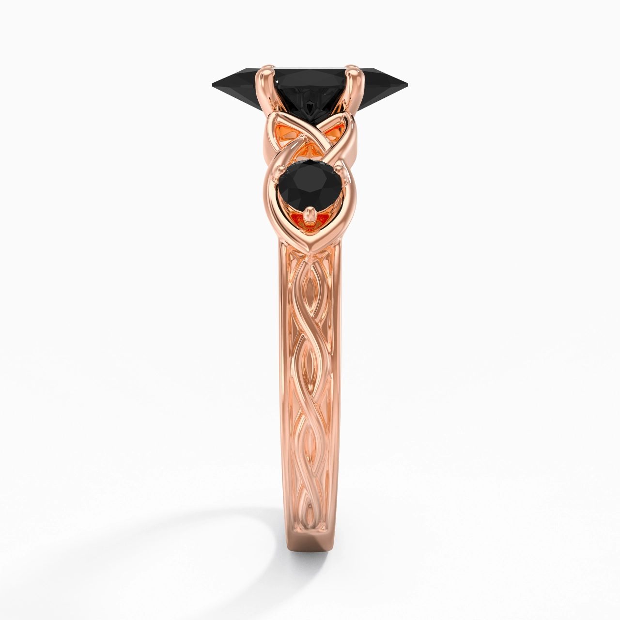 Vintage Unique Marquise 1.00ct Cubic Zirconia Engagement Ring