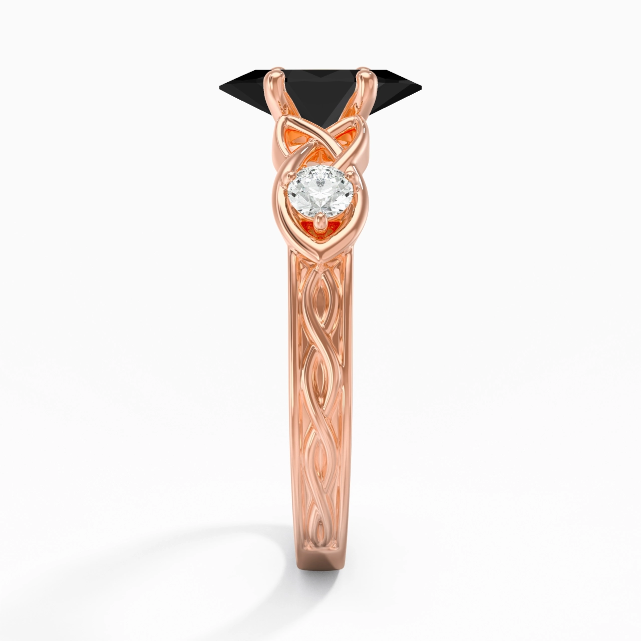 Vintage Unique Marquise 1.00ct Cubic Zirconia Engagement Ring