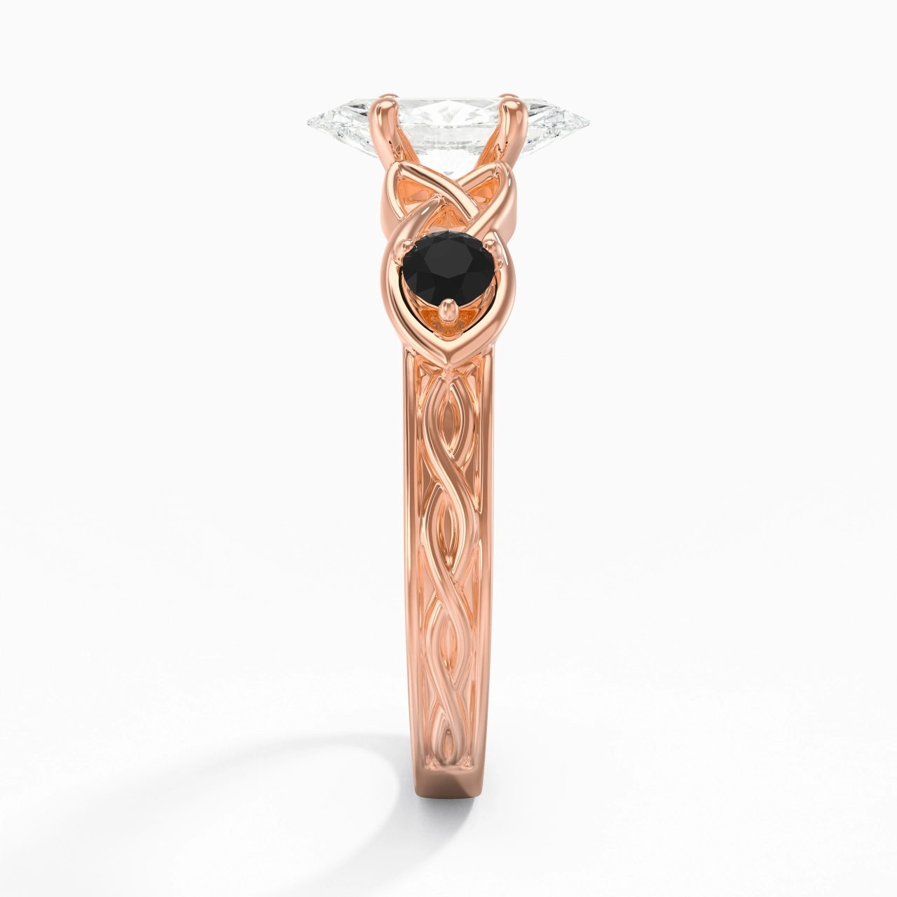 Vintage Unique Marquise 1.00ct Cubic Zirconia Engagement Ring