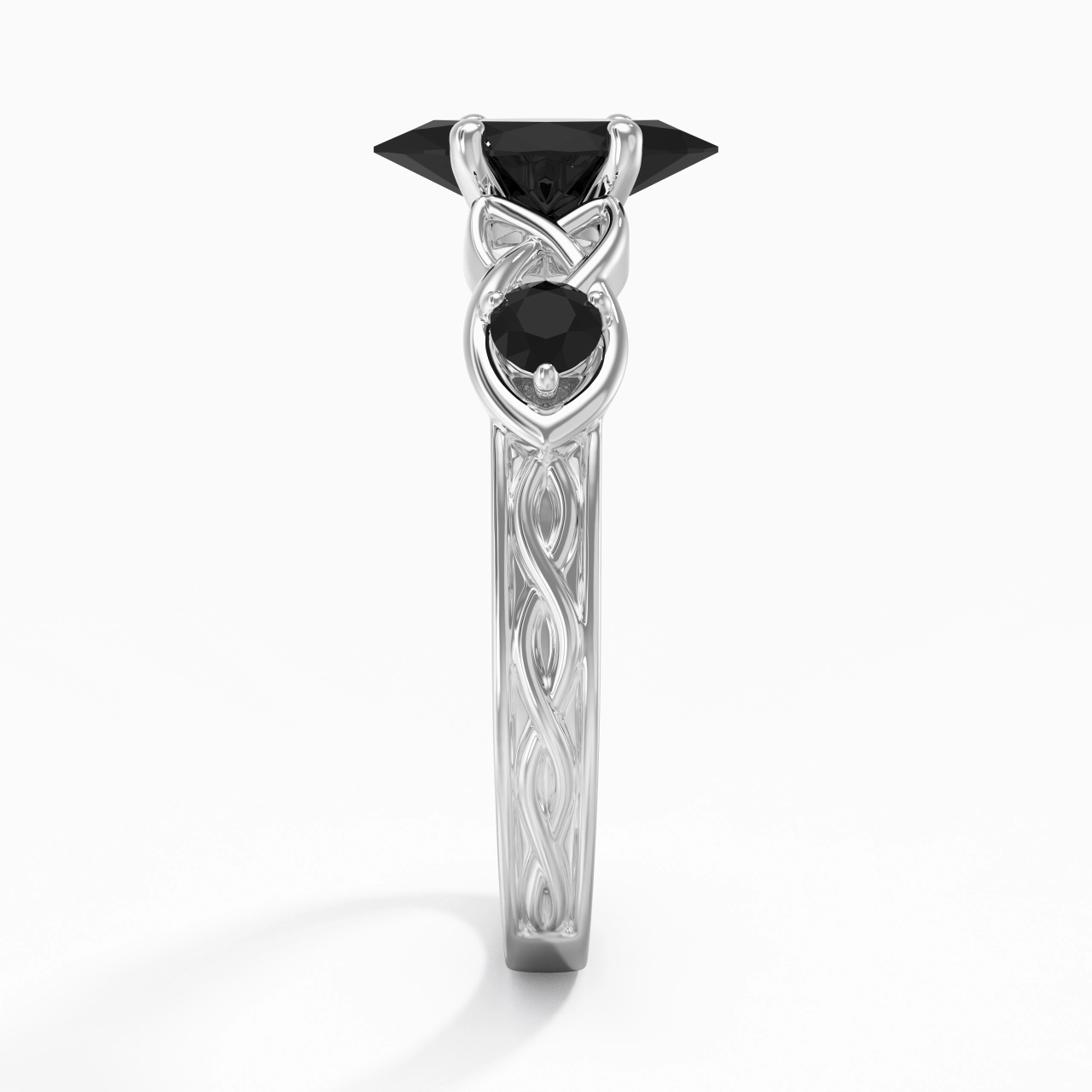 Vintage Unique Marquise 1.00ct Cubic Zirconia Engagement Ring