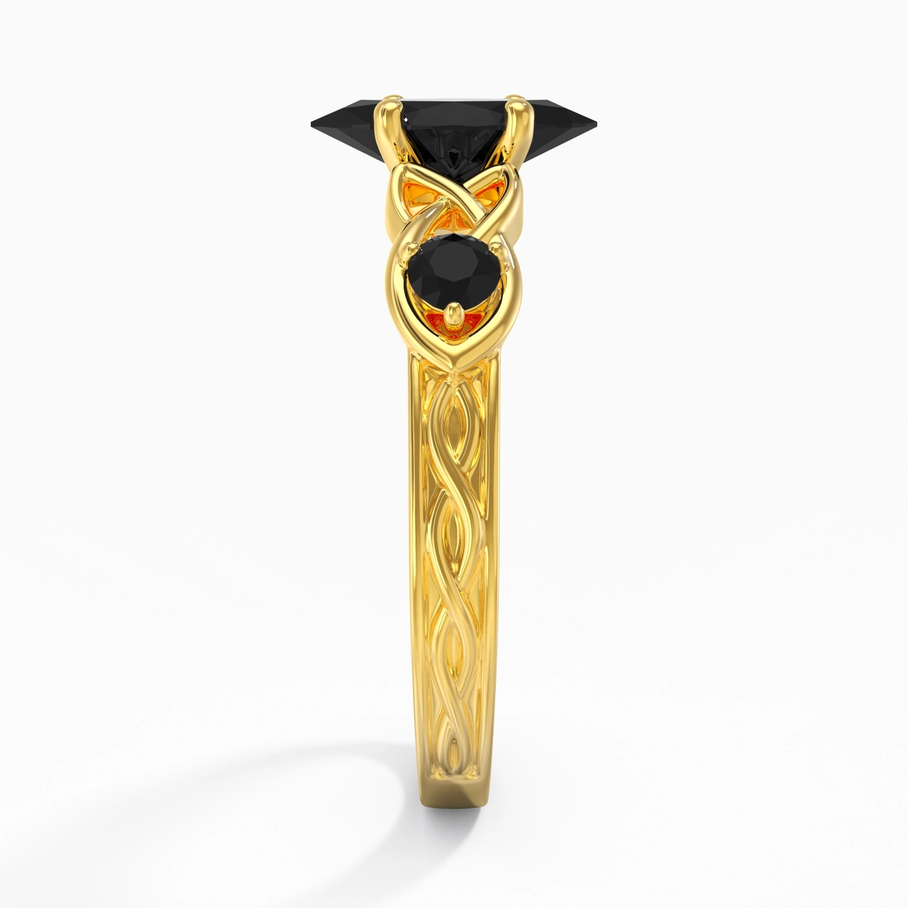 Vintage Unique Marquise 1.00ct Cubic Zirconia Engagement Ring