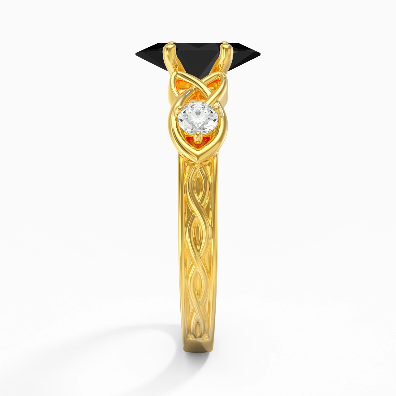 Vintage Unique Marquise 1.00ct Cubic Zirconia Engagement Ring